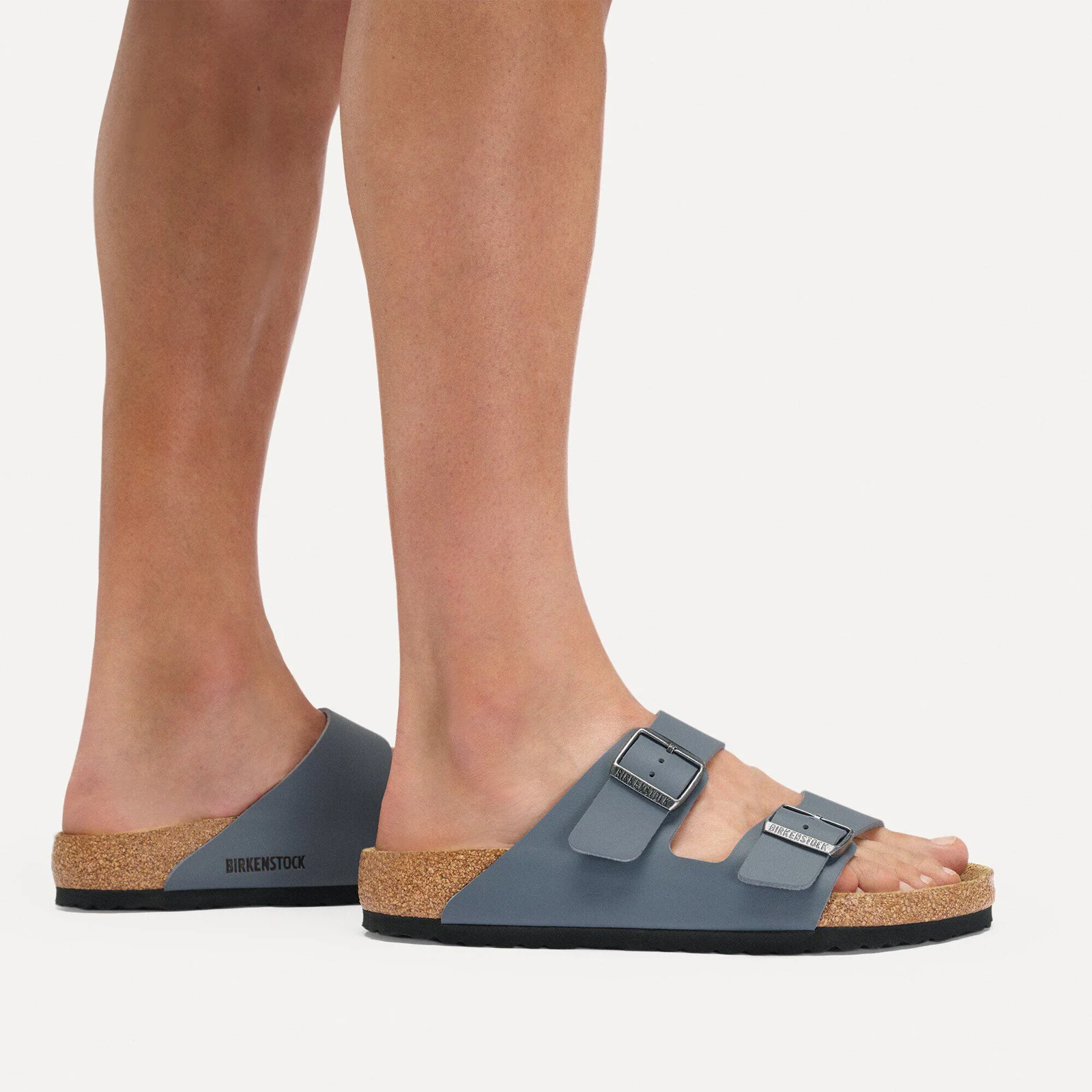 Birkenstock Arizona Slide Sandal (Unisex) - Basalt Gray Birko-Flor - Image 7