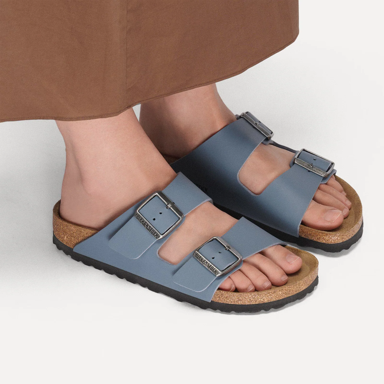 Birkenstock Arizona Slide Sandal (Unisex) - Basalt Gray Birko-Flor - Image 9