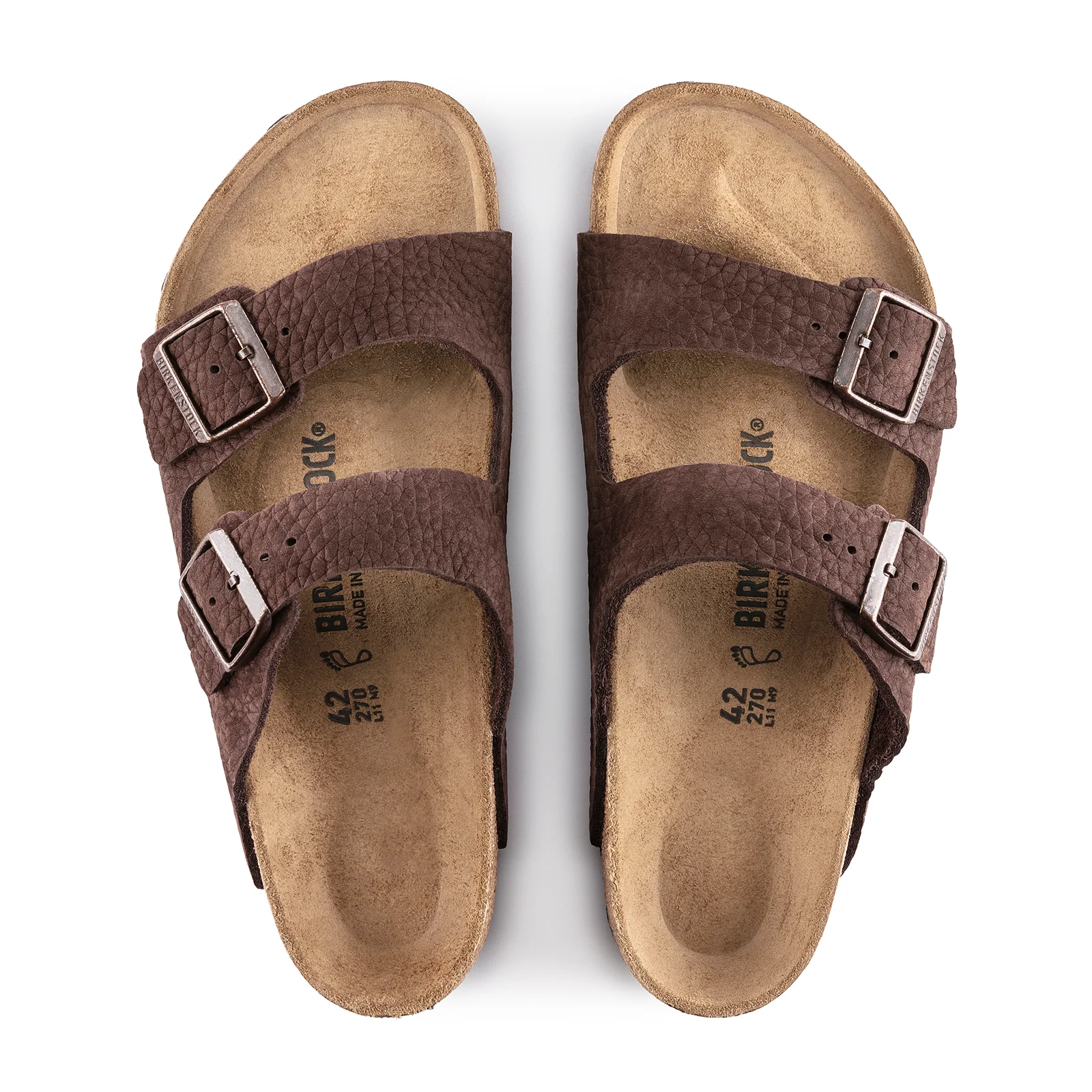 Birkenstock Arizona Slide Sandal (Men) - Desert Buck Roast Nubuck - Image 2