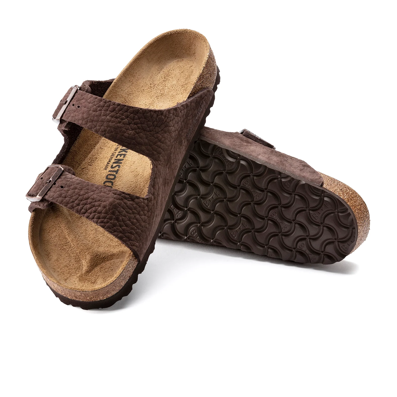 Birkenstock Arizona Slide Sandal (Men) - Desert Buck Roast Nubuck - Image 3