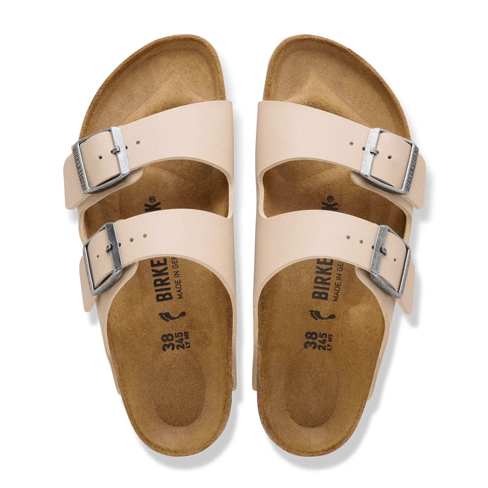 Birkenstock Arizona Slide Sandal (Unisex) - Sandcastle Birko-Flor - Image 2