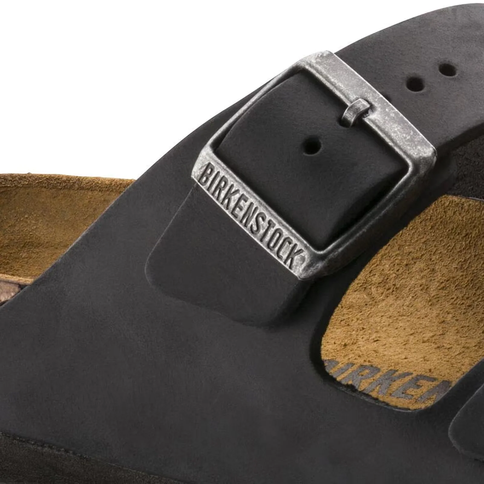 Birkenstock Arizona Slide Sandal (Unisex) - Black Oiled Leather - Image 5