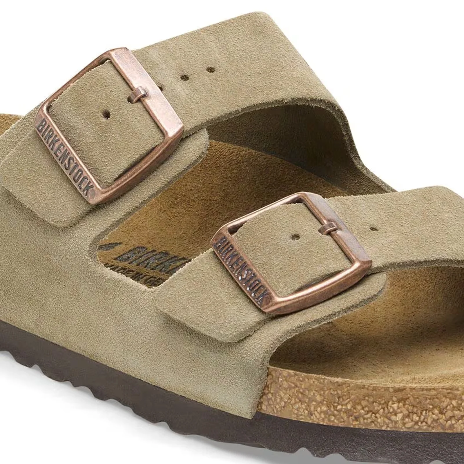 Birkenstock Arizona Slide Sandal (Unisex) - Taupe Suede - Image 5