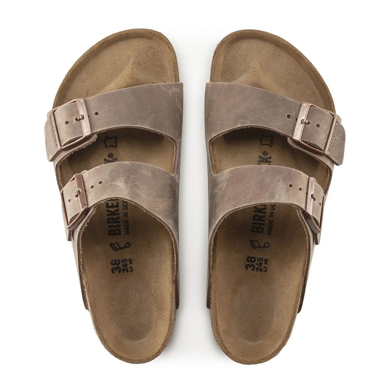 Birkenstock Arizona Slide Sandal (Unisex) - Tobacco Oiled Leather - Image 2