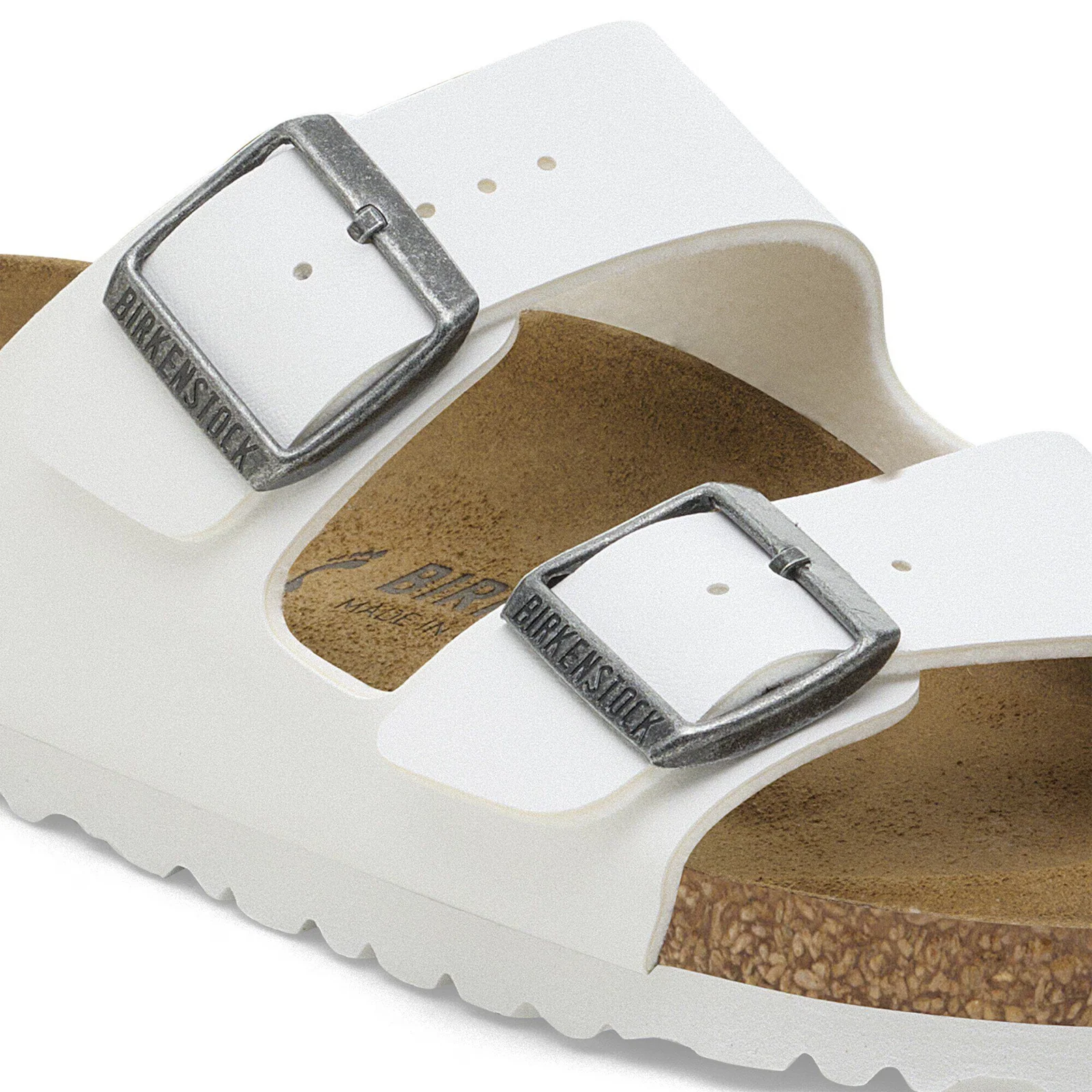 Birkenstock Arizona Slide Sandal (Unisex) - White Birko-Flor - Image 5