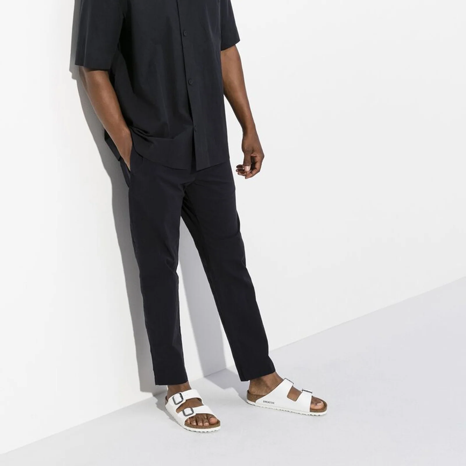 Birkenstock Arizona Slide Sandal (Unisex) - White Birko-Flor - Image 6