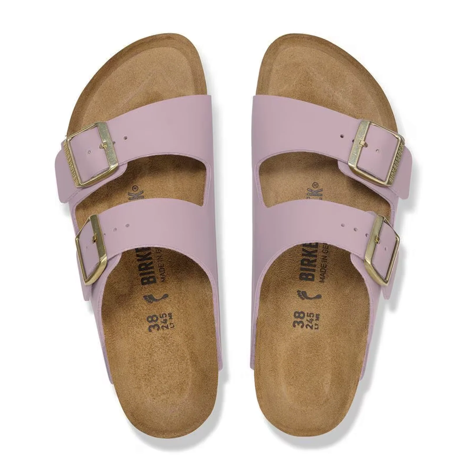 Birkenstock Arizona Slide Sandal (Women) - Faded Purple Birko-Flor - Image 2