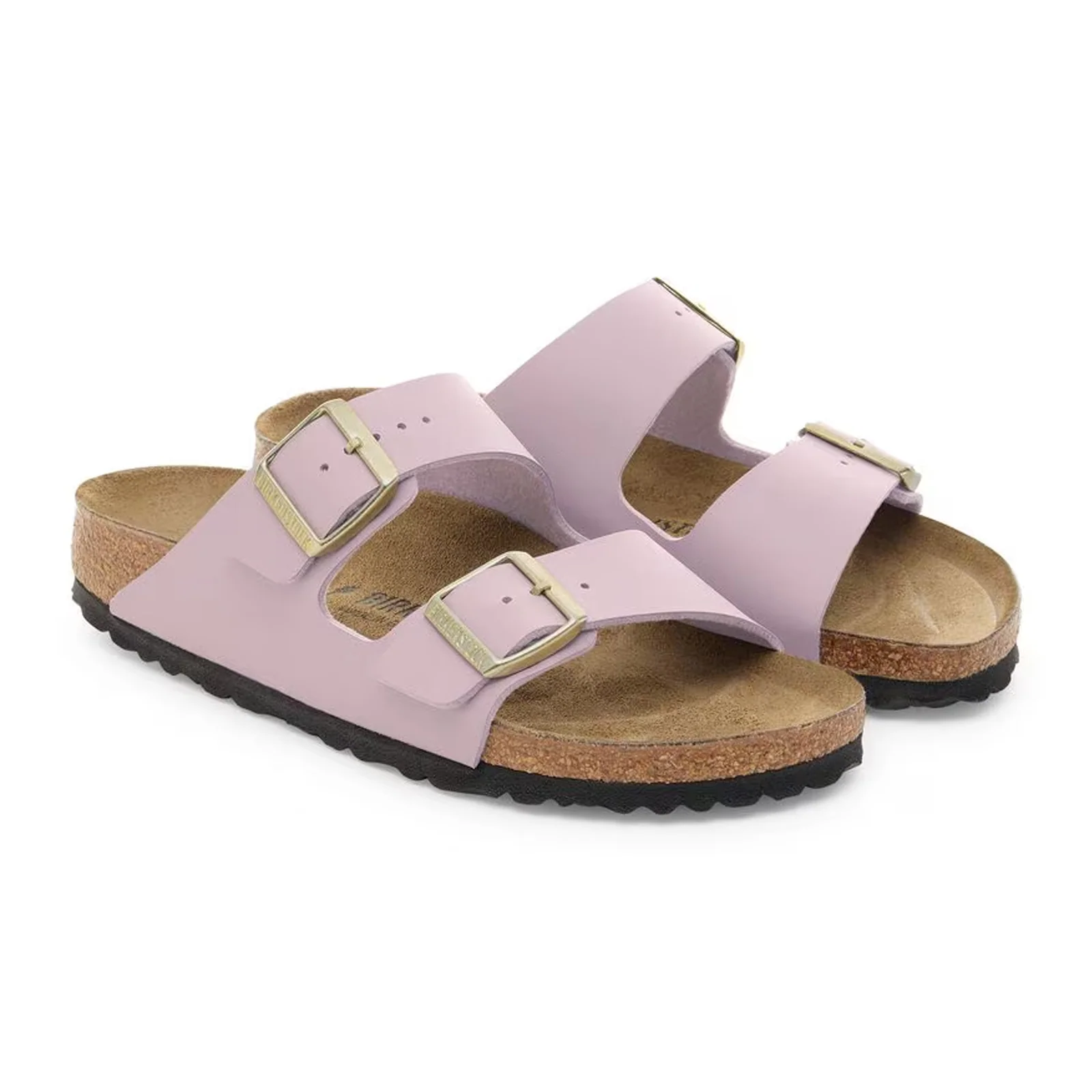 Birkenstock Arizona Slide Sandal (Women) - Faded Purple Birko-Flor - Image 4