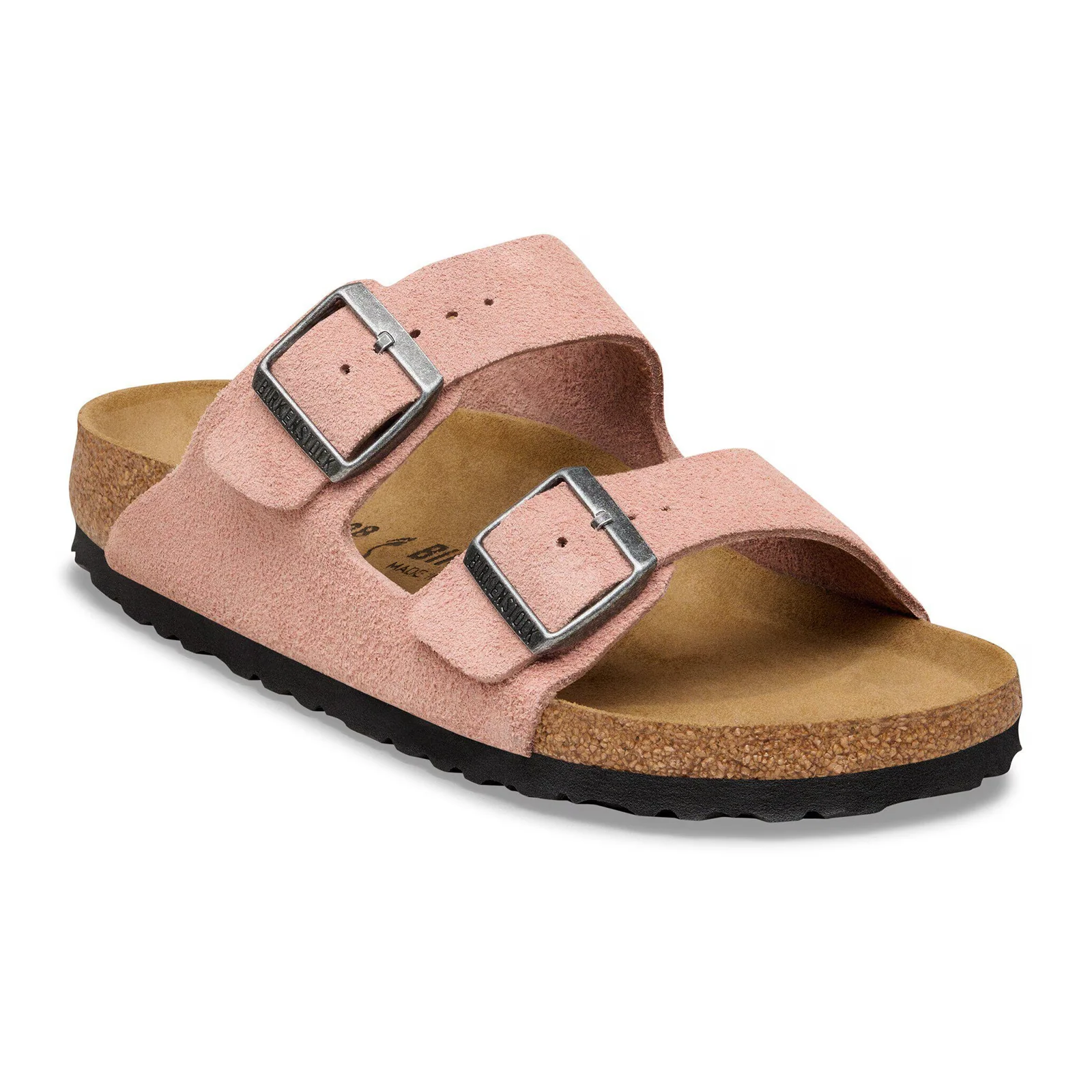 Birkenstock Arizona Slide Sandal (Women) - Pink Clay Suede