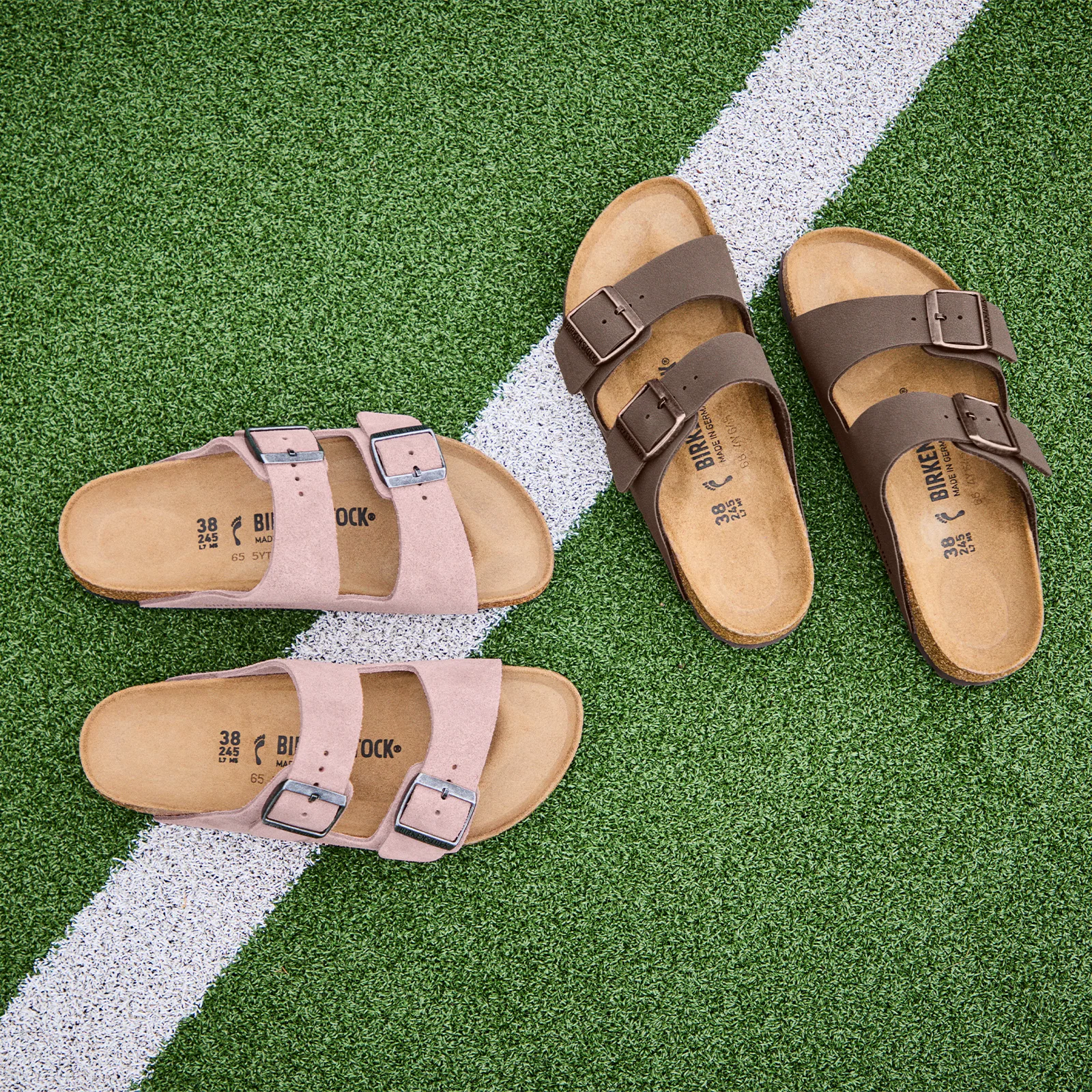 Birkenstock Arizona Slide Sandal (Women) - Pink Clay Suede - Image 10