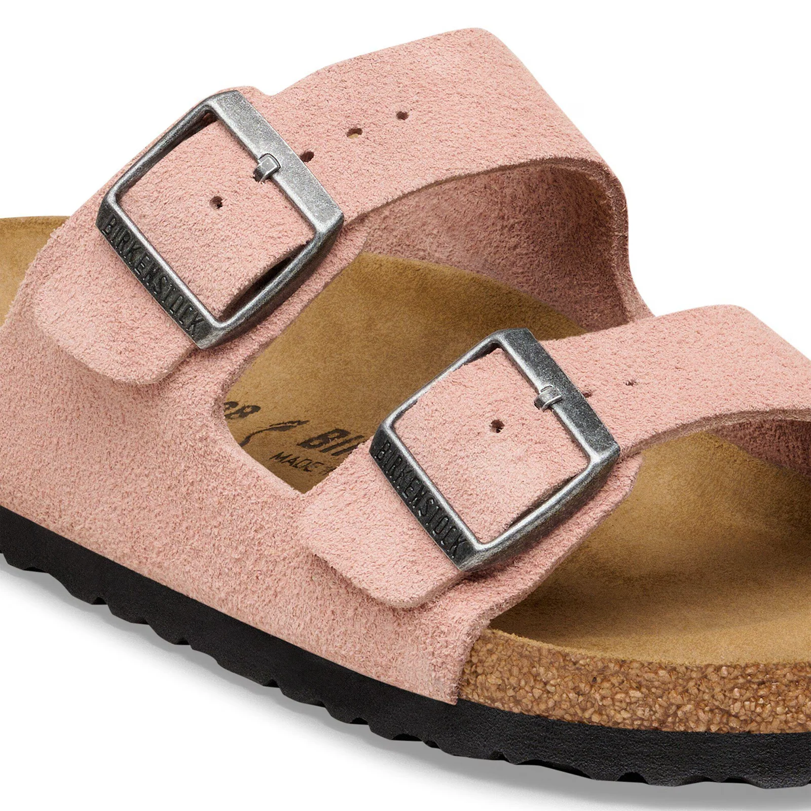 Birkenstock Arizona Slide Sandal (Women) - Pink Clay Suede - Image 5