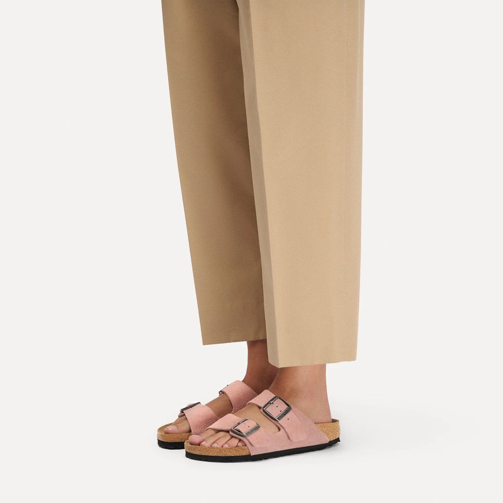 Birkenstock Arizona Slide Sandal (Women) - Pink Clay Suede - Image 6