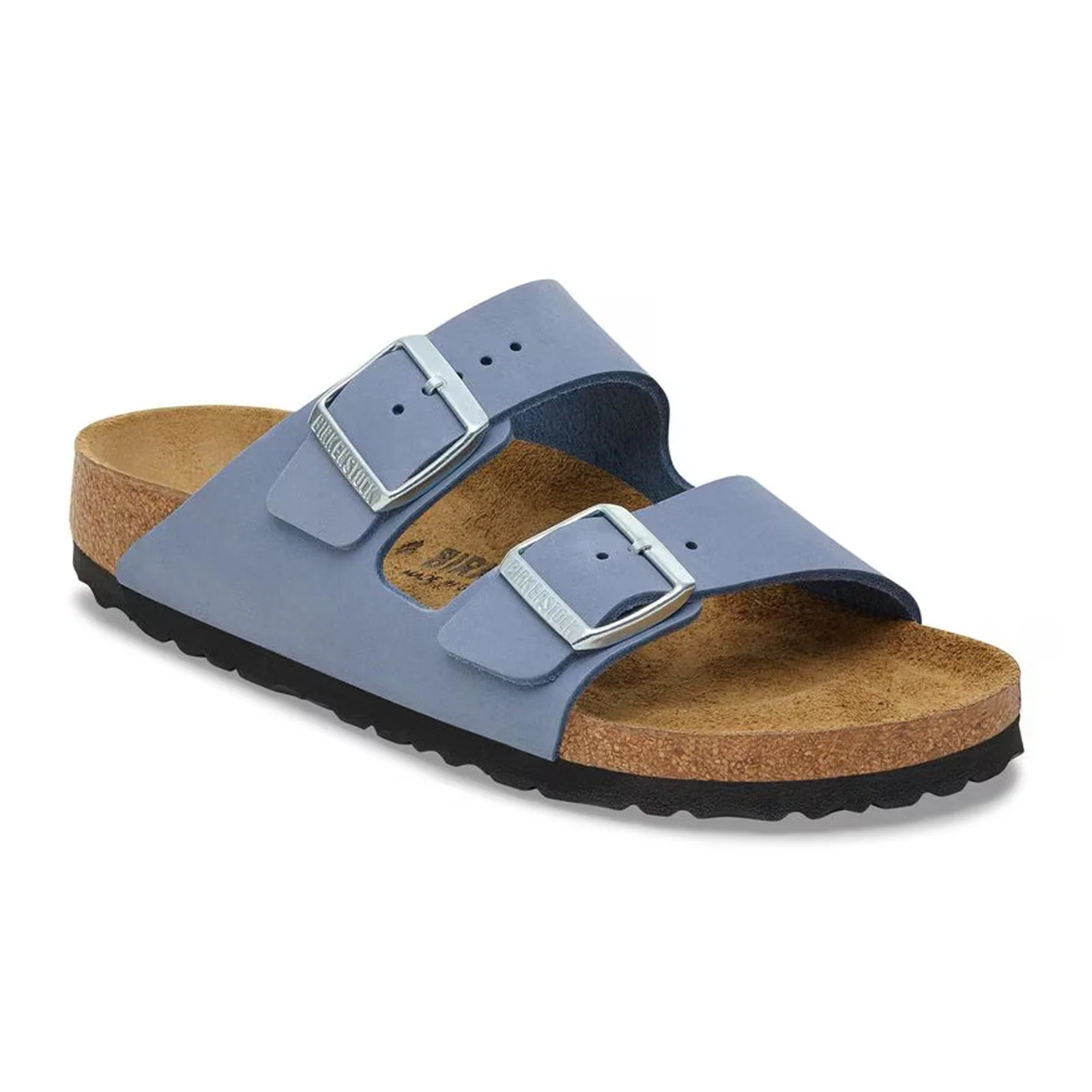 Birkenstock Arizona Slide Sandal (Women) - Stone Blue Nubuck