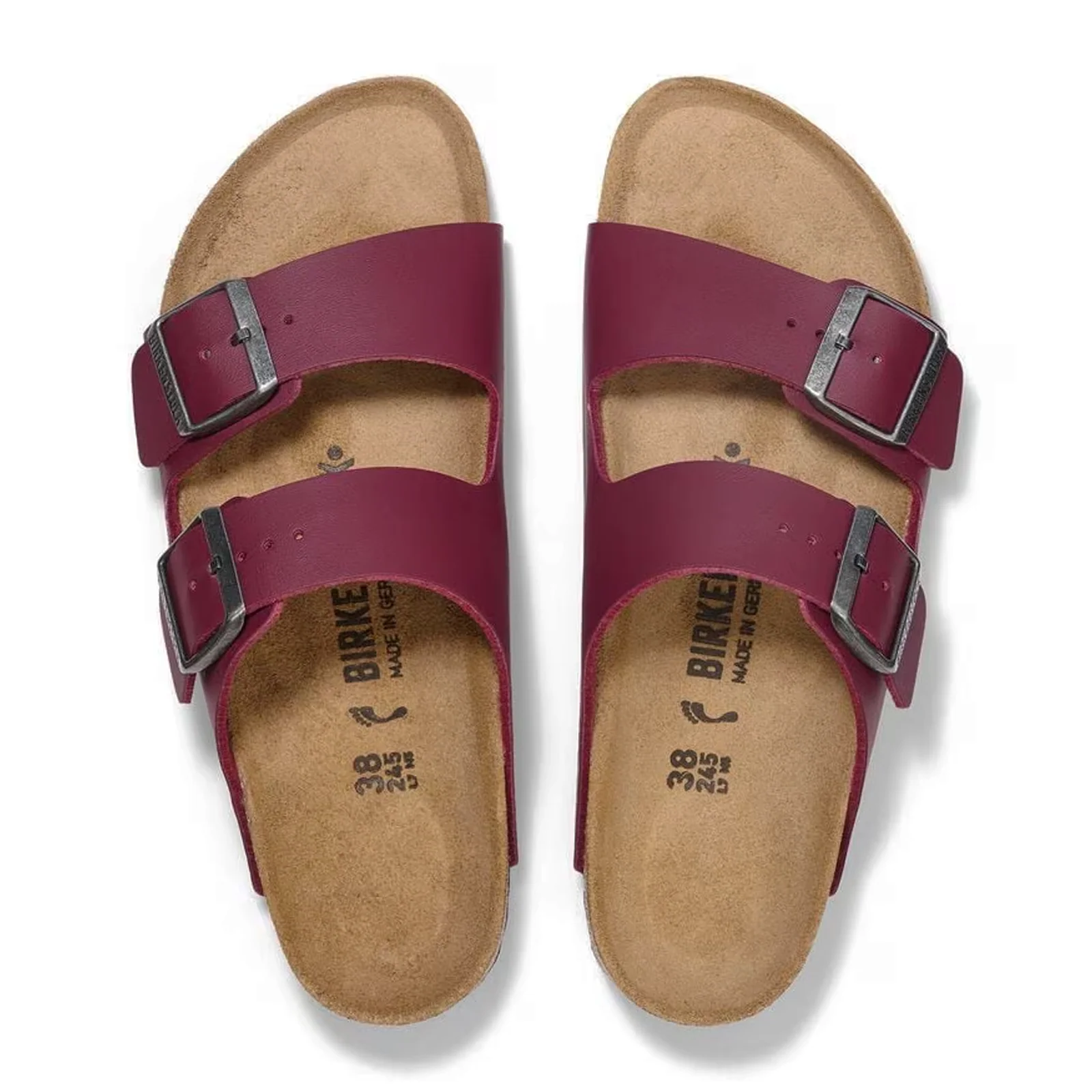 Birkenstock Arizona Slide Sandal (Women) - Zinfandel Birko-Flor - Image 2
