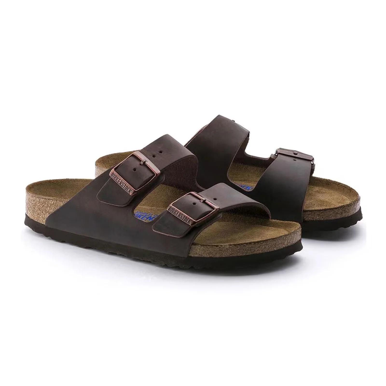 Birkenstock Arizona Soft Footbed Narrow Slide Sandal (Unisex) - Habana Oiled Leather - Image 4