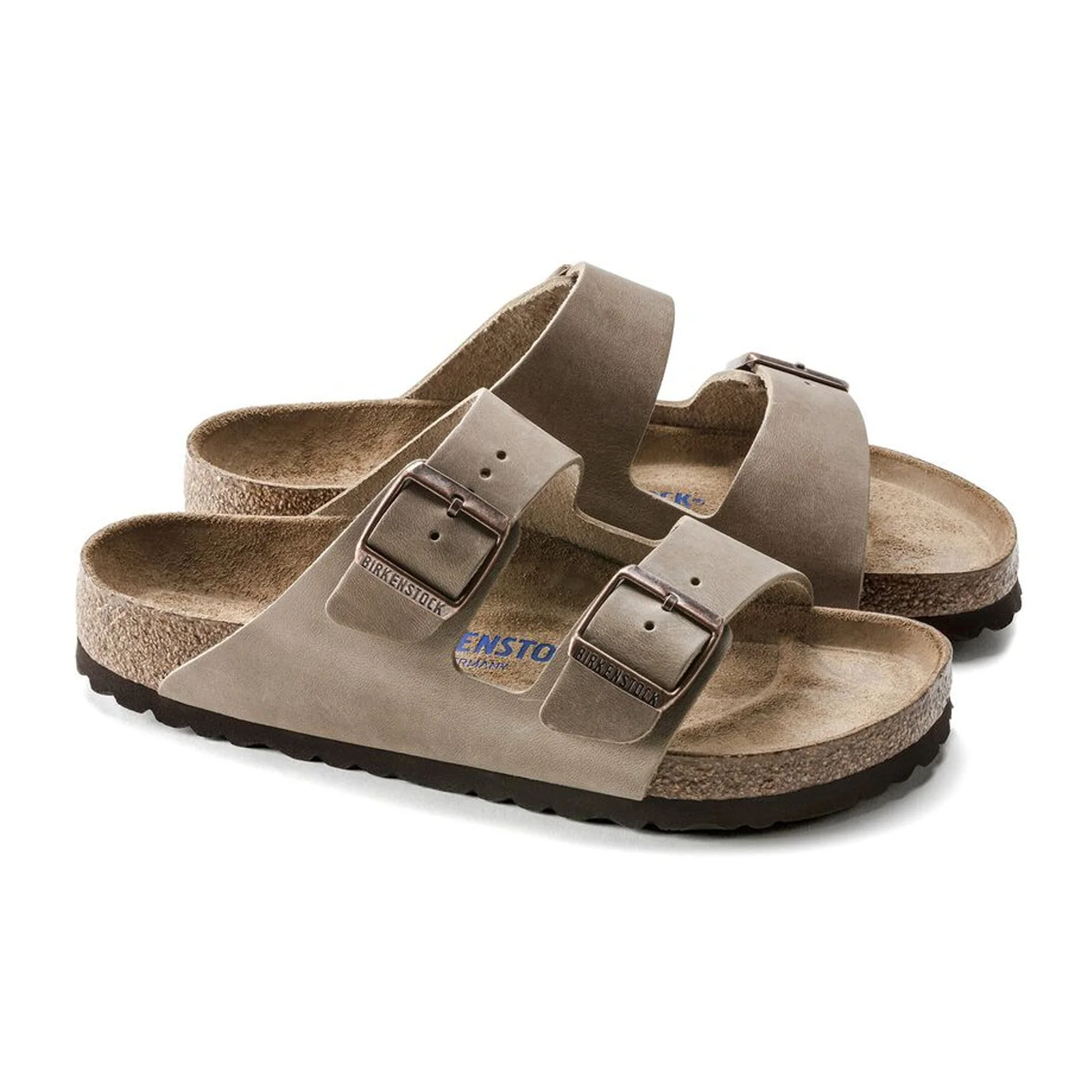 Birkenstock Arizona Soft Footbed Narrow Slide Sandal (Unisex) - Tobacco Oiled Leather - Image 4