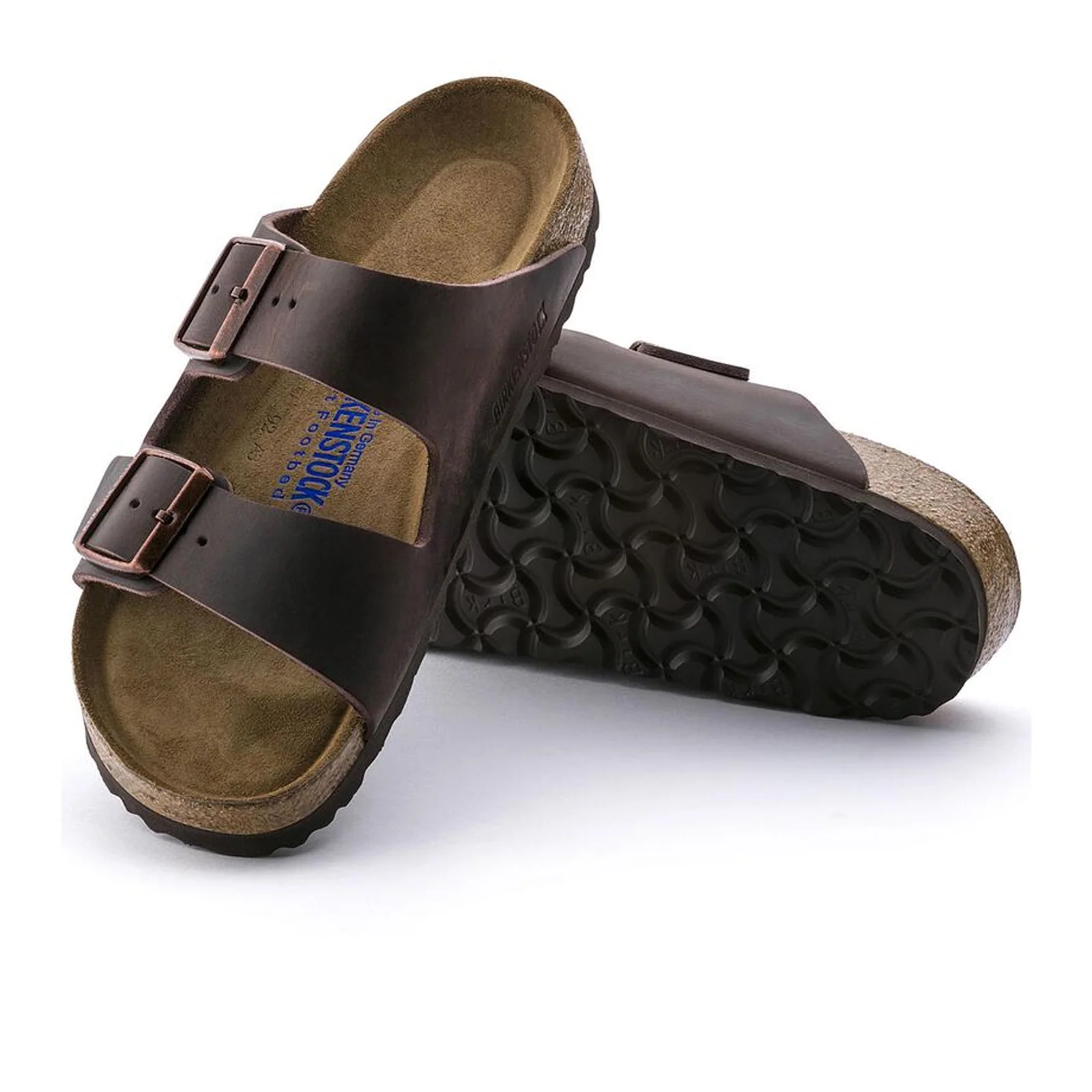 Birkenstock Arizona Soft Footbed Slide Sandal (Unisex) - Habana Oiled Leather - Image 3