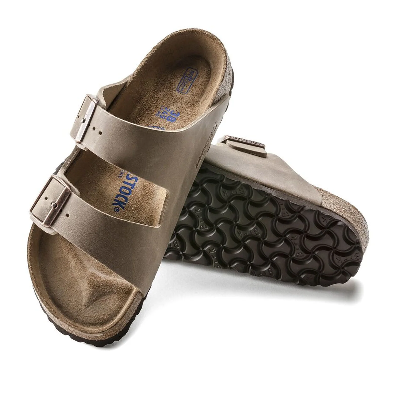 Birkenstock Arizona Soft Footbed Slide Sandal (Unisex) - Tobacco Oiled Leather - Image 3