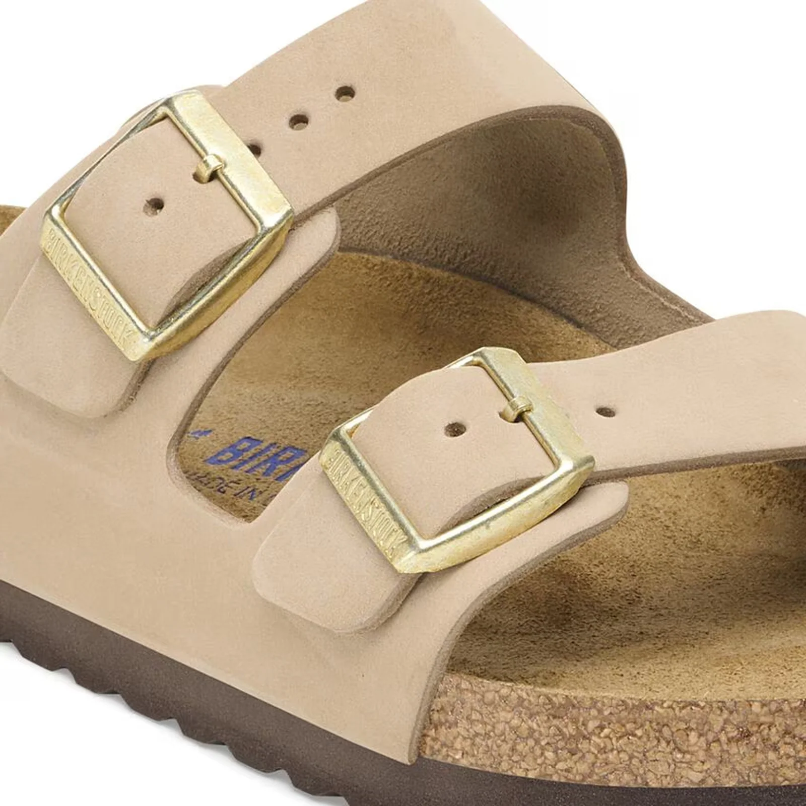Birkenstock Arizona Soft Footbed Slide Sandal (Women) - Sandcastle Nubuck - Image 5
