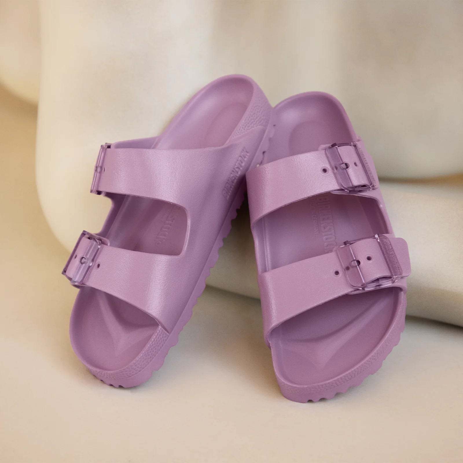 Birkenstock Arizona Stealth Buckle EVA Slide Sandal (Women) - Mauve - Image 8