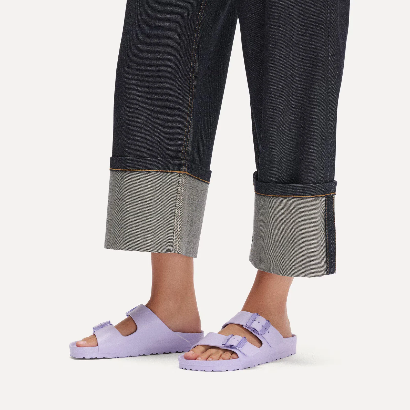 Birkenstock Arizona Stealth Buckle EVA Slide Sandal (Women) - Purple Fog - Image 6