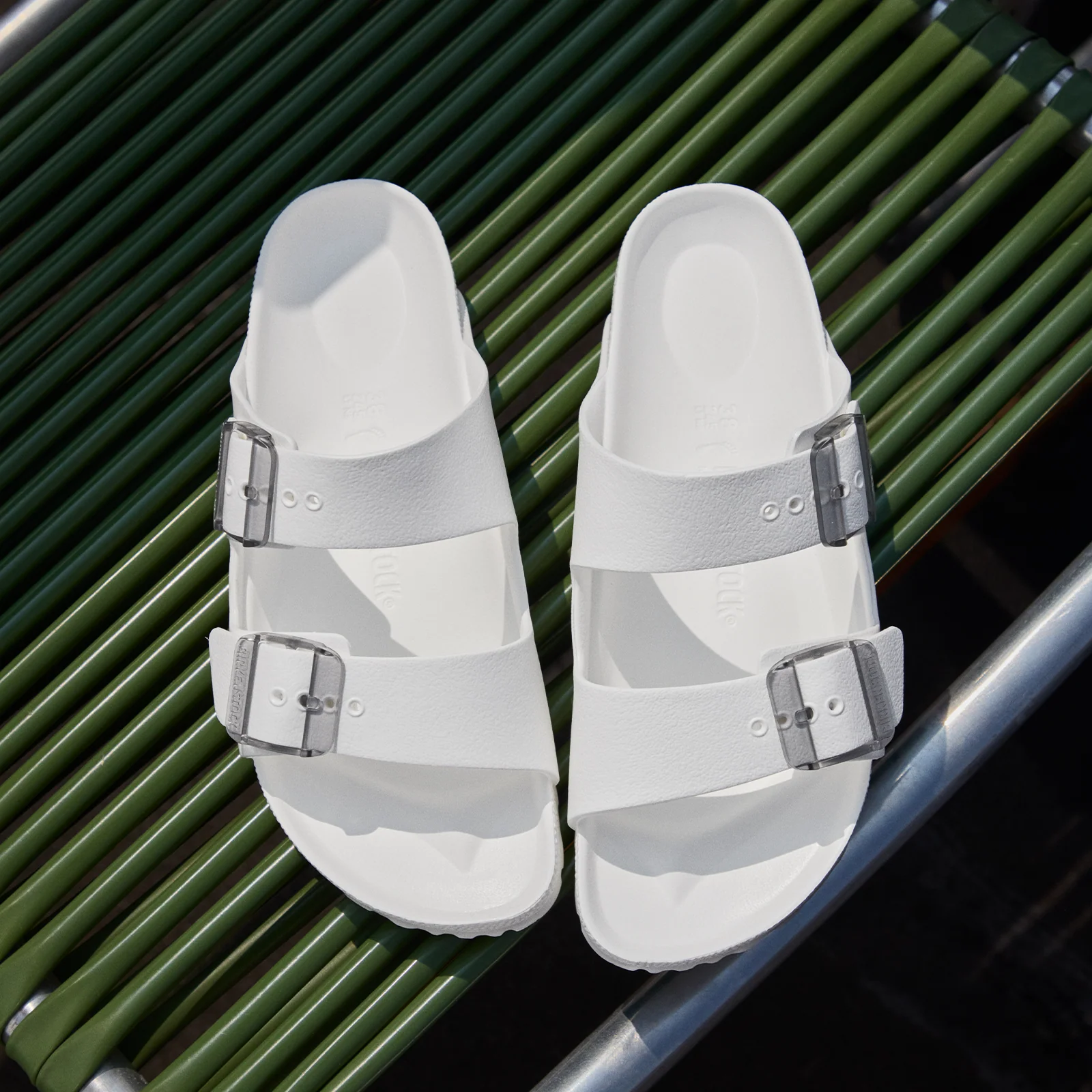 Birkenstock Arizona Stealth Buckle EVA Slide Sandal (Women) - White - Image 10