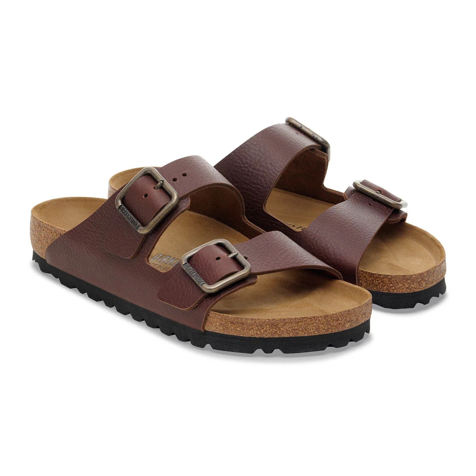Birkenstock Arizona Wire Buckle Slide Sandal (Men) - Vintage Wood Roast Leather - Image 4