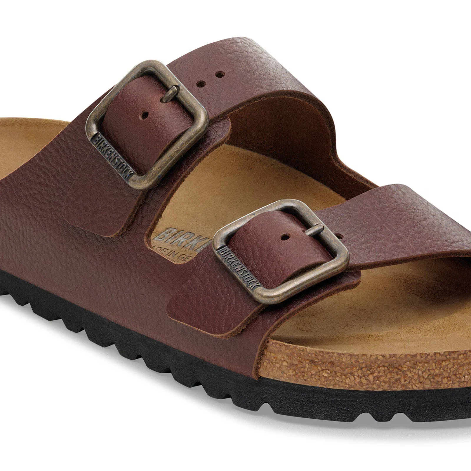 Birkenstock Arizona Wire Buckle Slide Sandal (Men) - Vintage Wood Roast Leather - Image 5