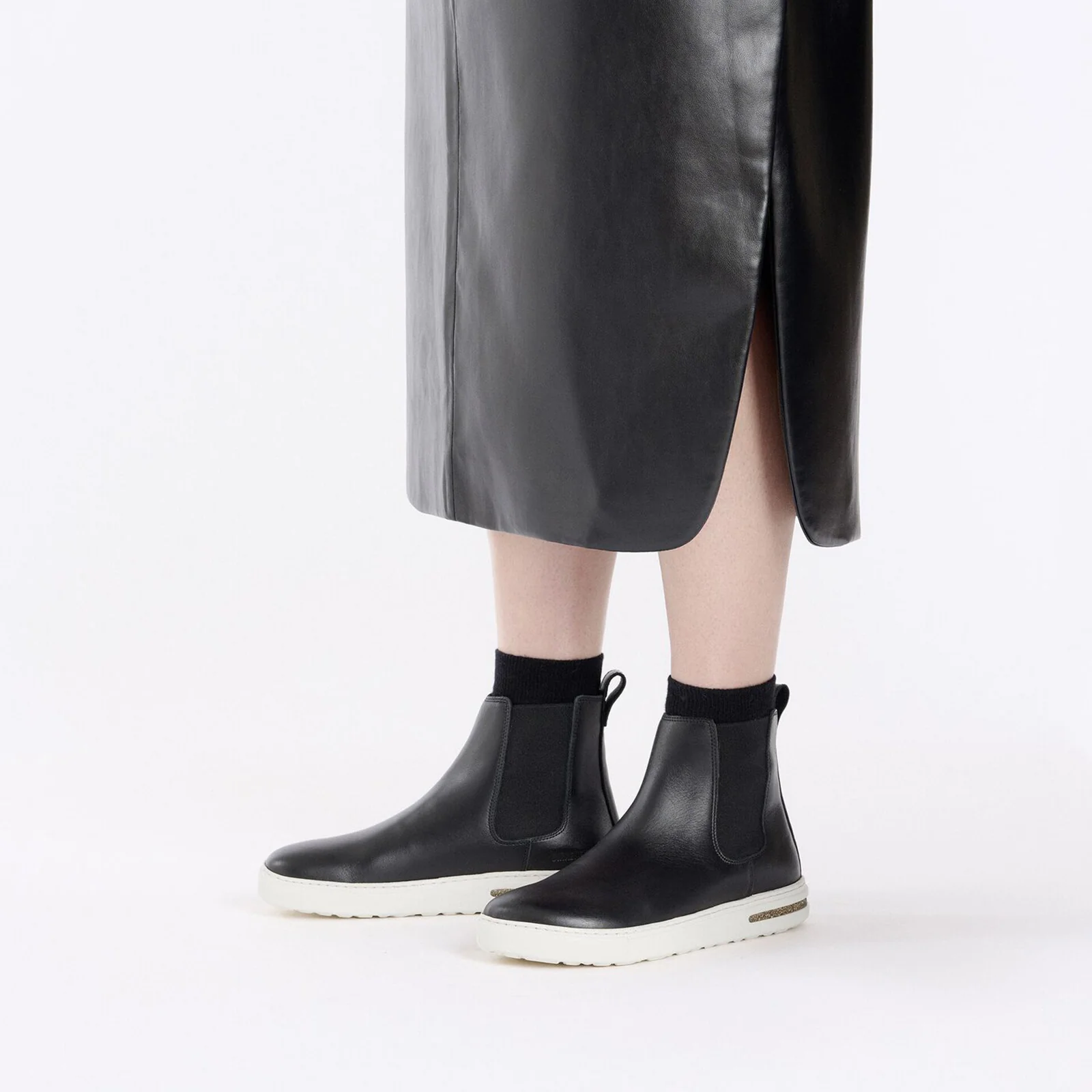 Birkenstock Bend Narrow Chelsea Sneaker (Women) - Black Leather - Image 5