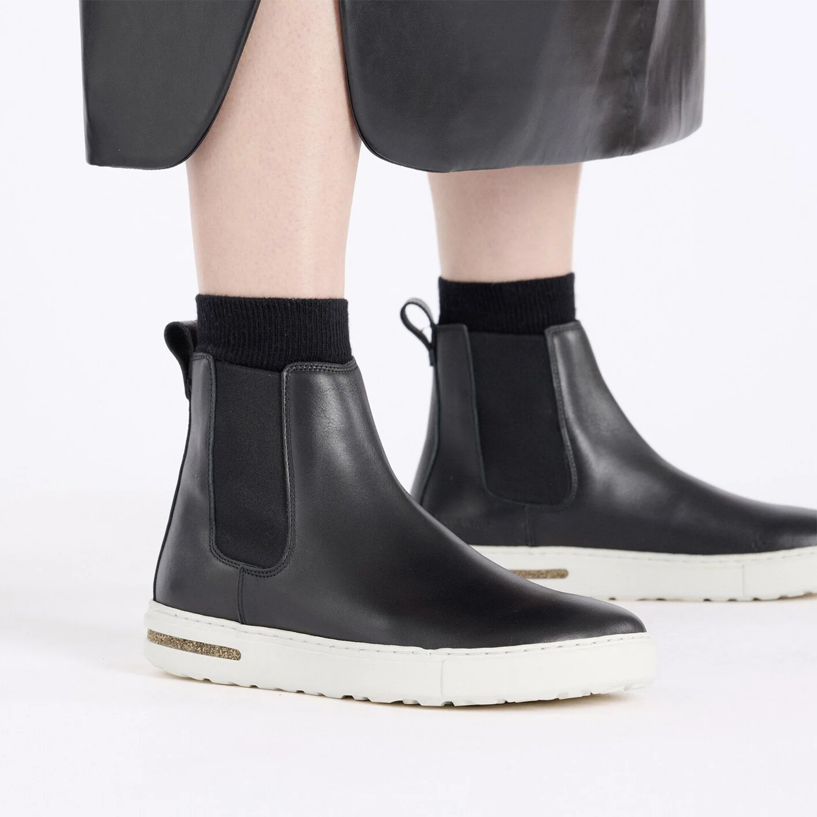 Birkenstock Bend Narrow Chelsea Sneaker (Women) - Black Leather - Image 6