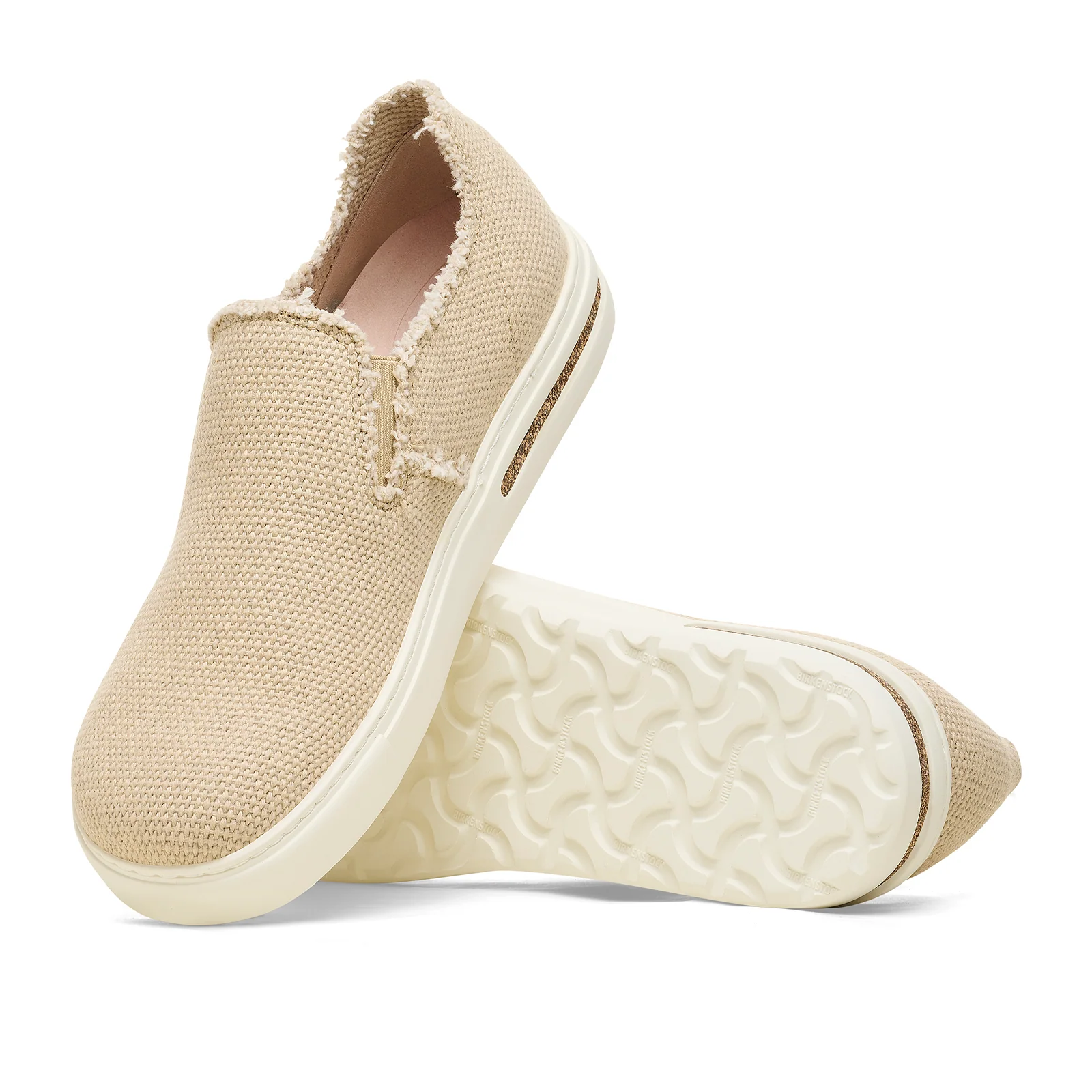 Birkenstock Bend Deconstructed Slip On Sneaker (Men) - Sandcastle Canvas - Image 3