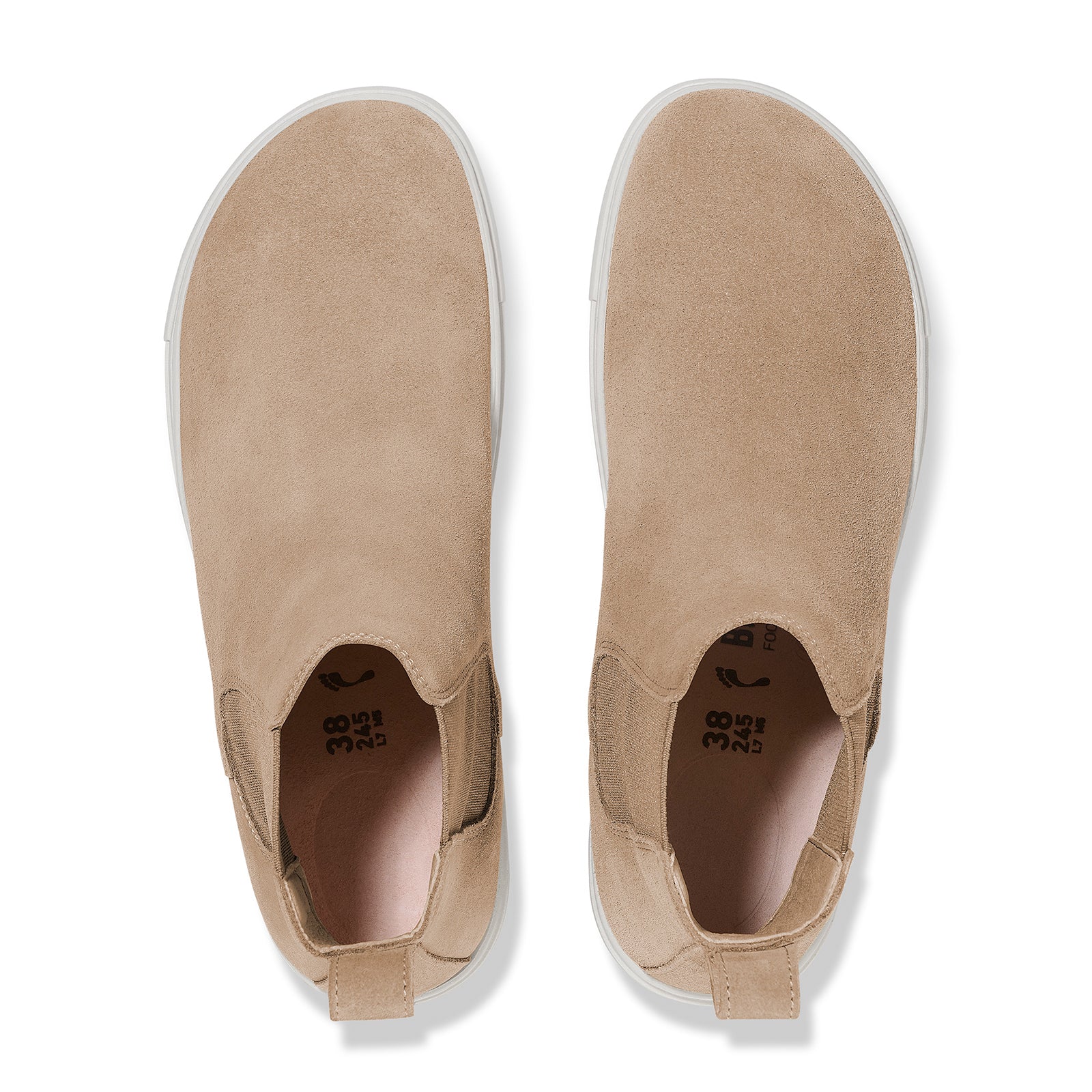 Birkenstock Bend Narrow Chelsea Sneaker (Women) - Taupe Suede - Image 2