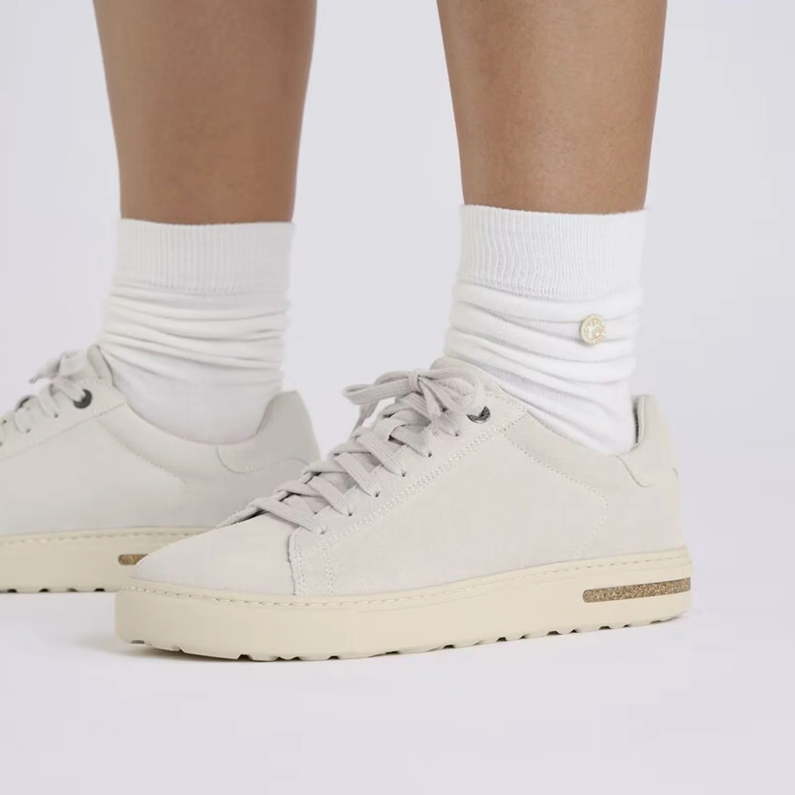 Birkenstock Bend Narrow Sneaker (Women) - Antique White Suede - Image 7
