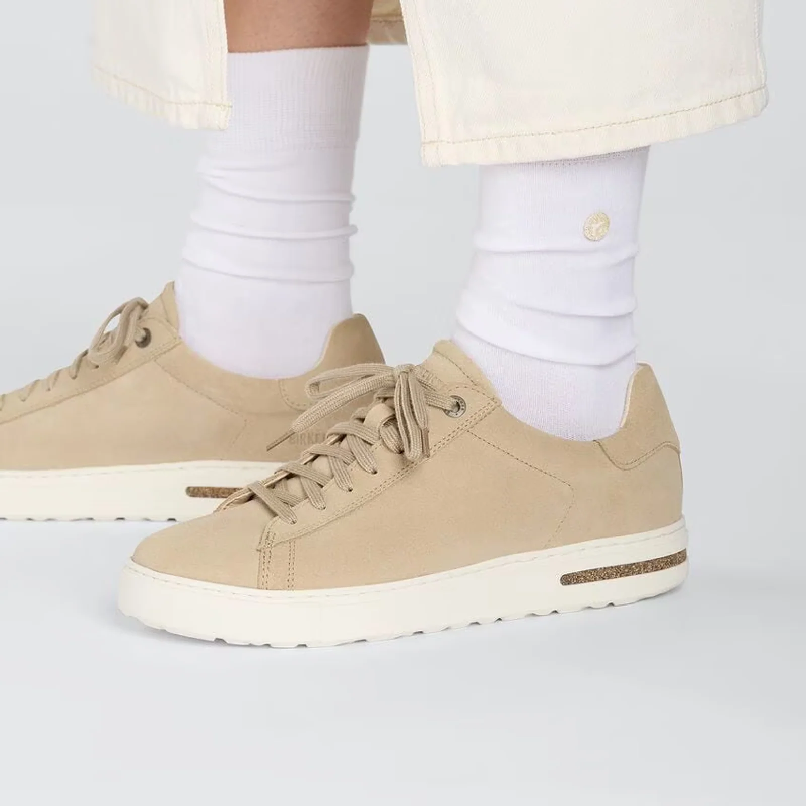 Birkenstock Bend Sneaker (Men) - Sandcastle Suede/White - Image 7