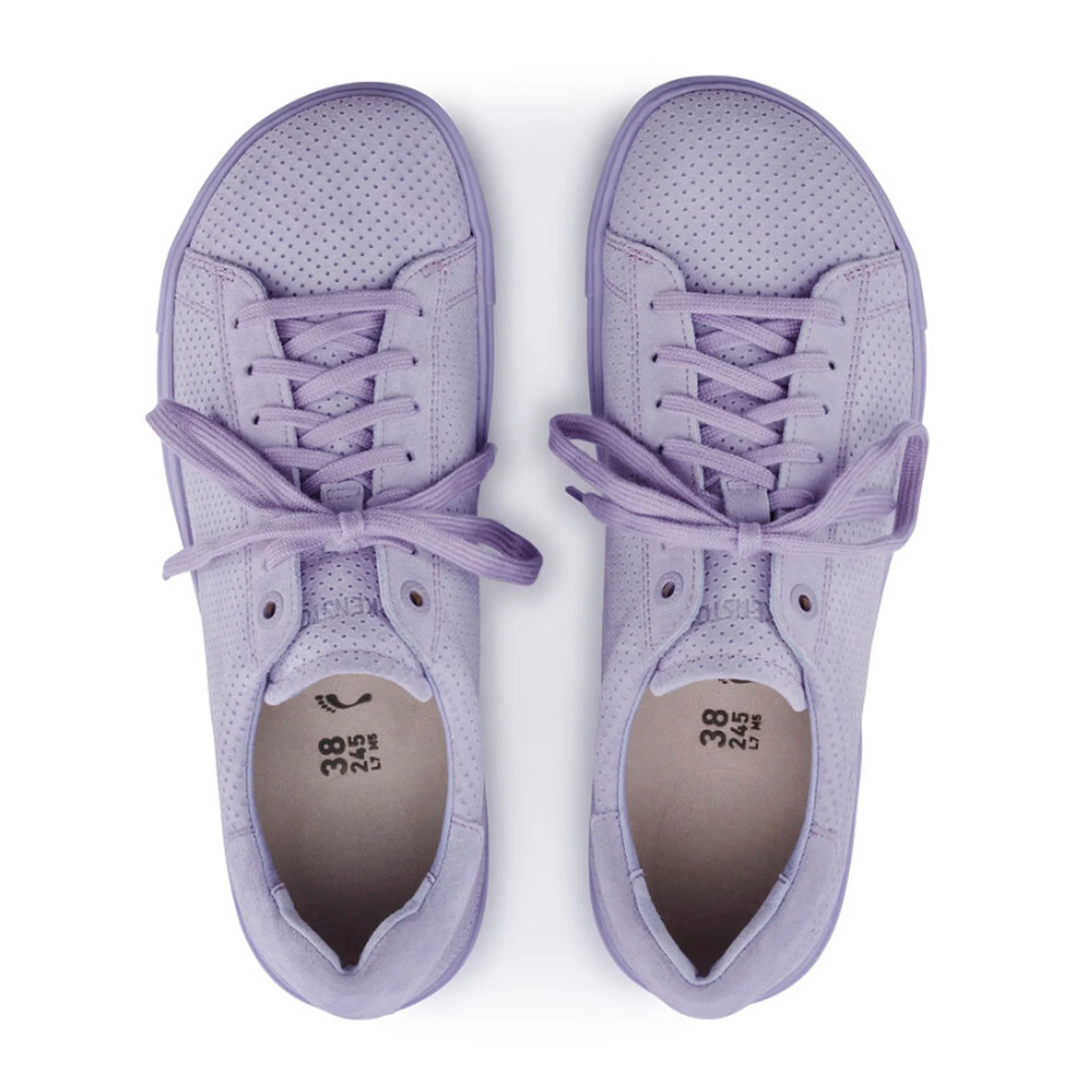 Birkenstock Bend Narrow Sneaker (Women) - Purple Fog Embossed Suede - Image 2