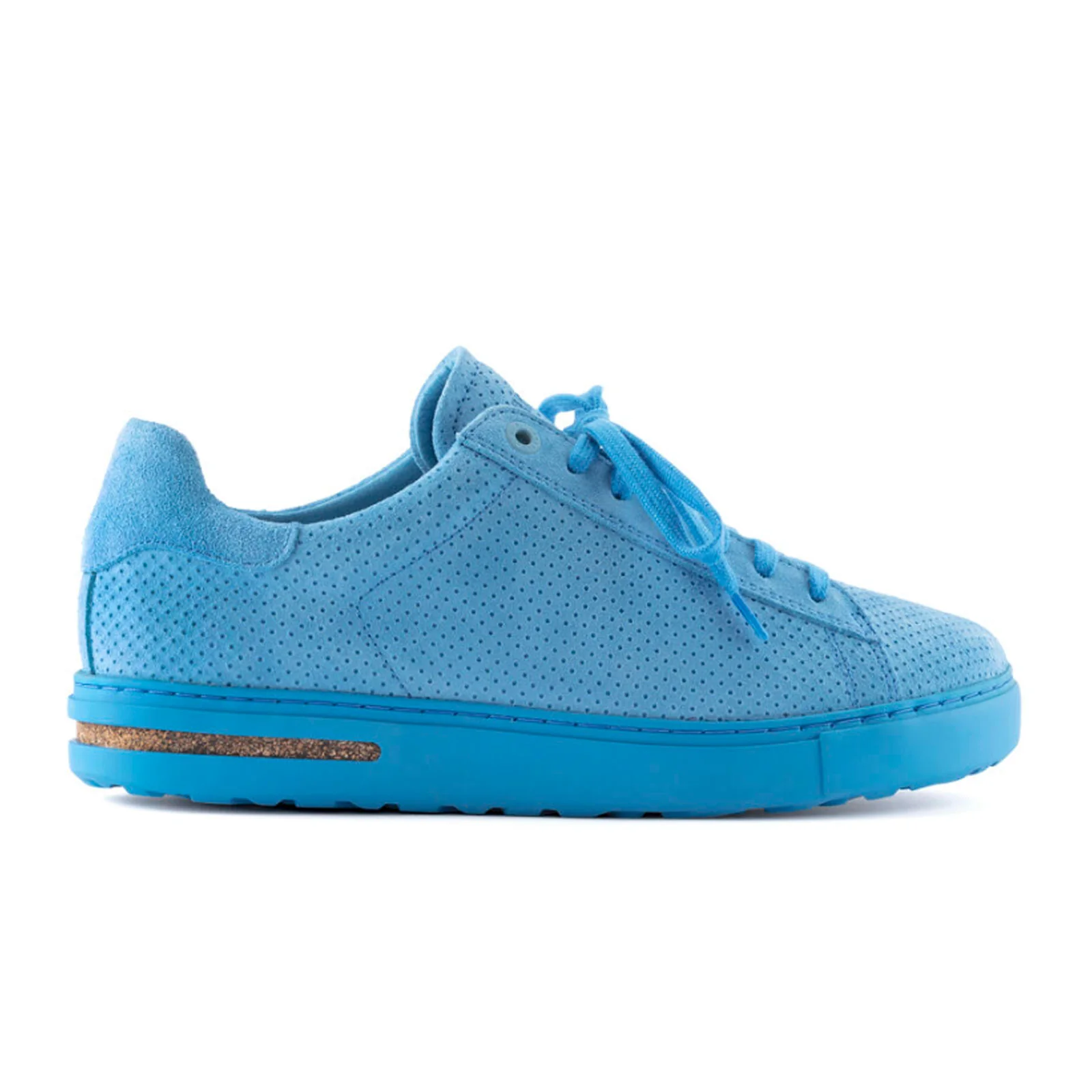 Birkenstock Bend Narrow Sneaker (Women) - Sky Blue Embossed Suede - Image 4