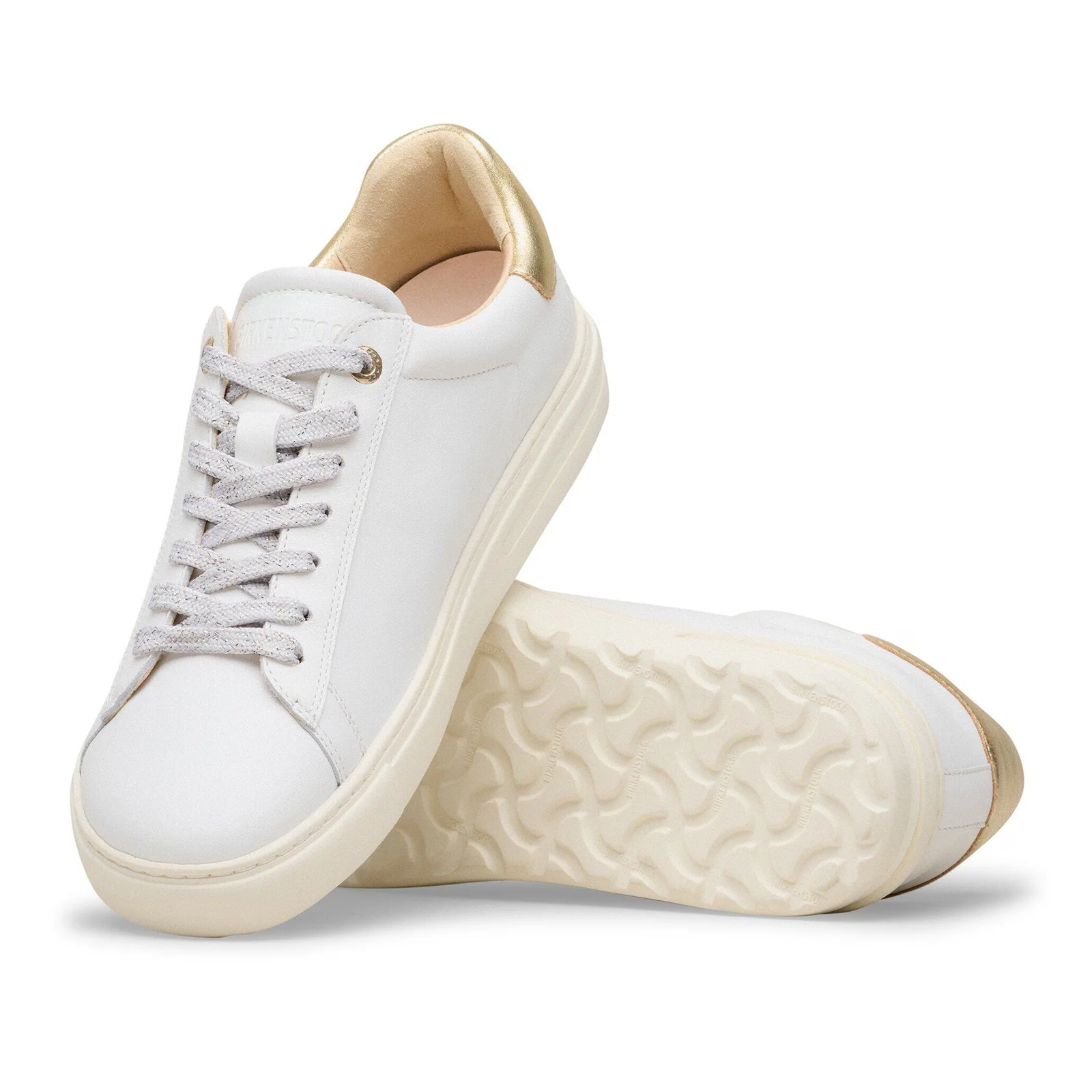 Birkenstock Bend Sneaker (Women) - White/Metallic Gold Leather - Image 3