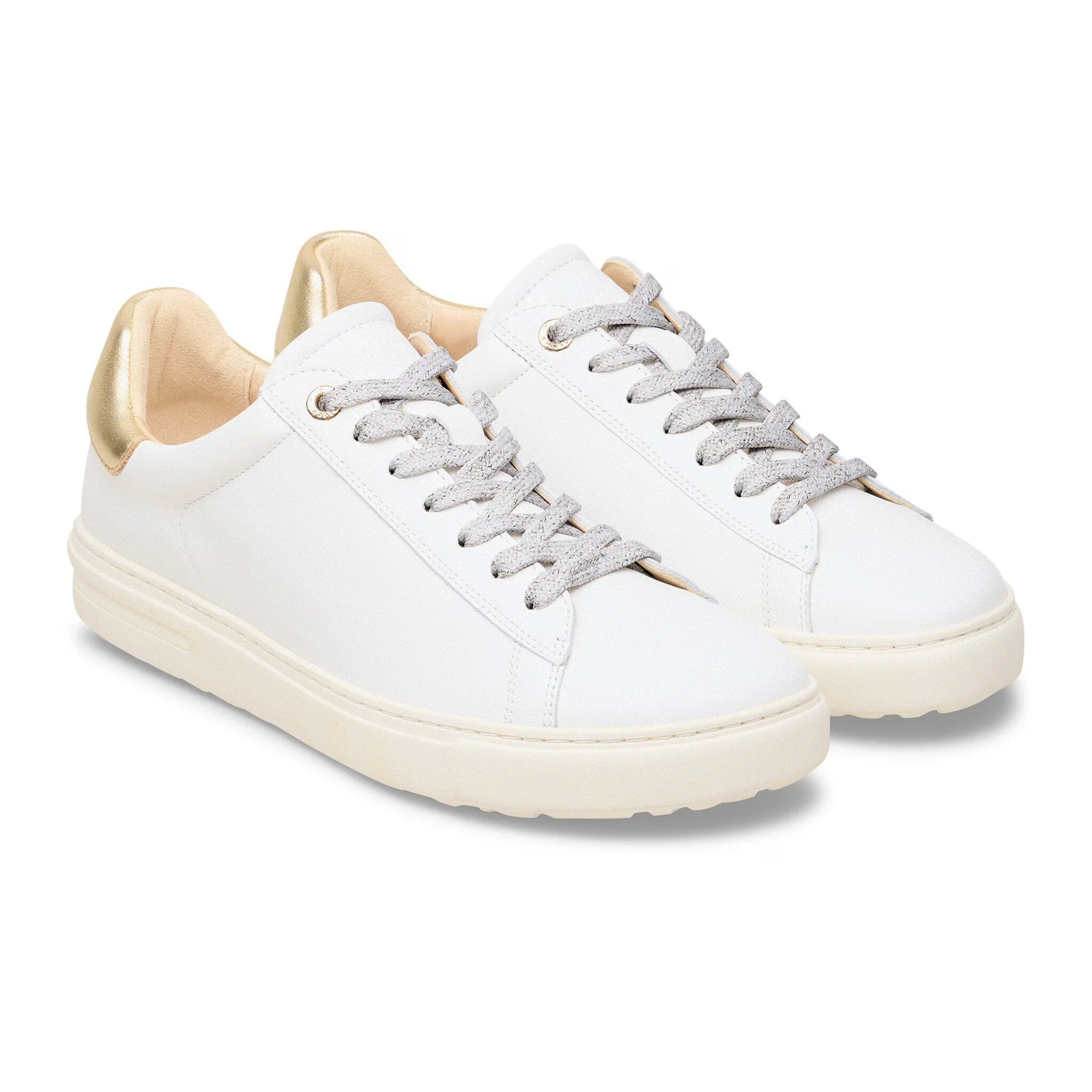 Birkenstock Bend Sneaker (Women) - White/Metallic Gold Leather - Image 4