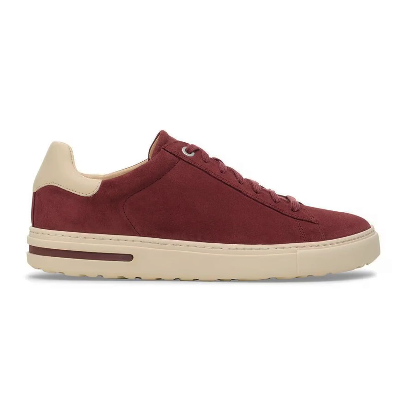 Birkenstock Bend Varsity Sneaker (Women) - Zinfandel Suede/Eggshell Leather - Image 5