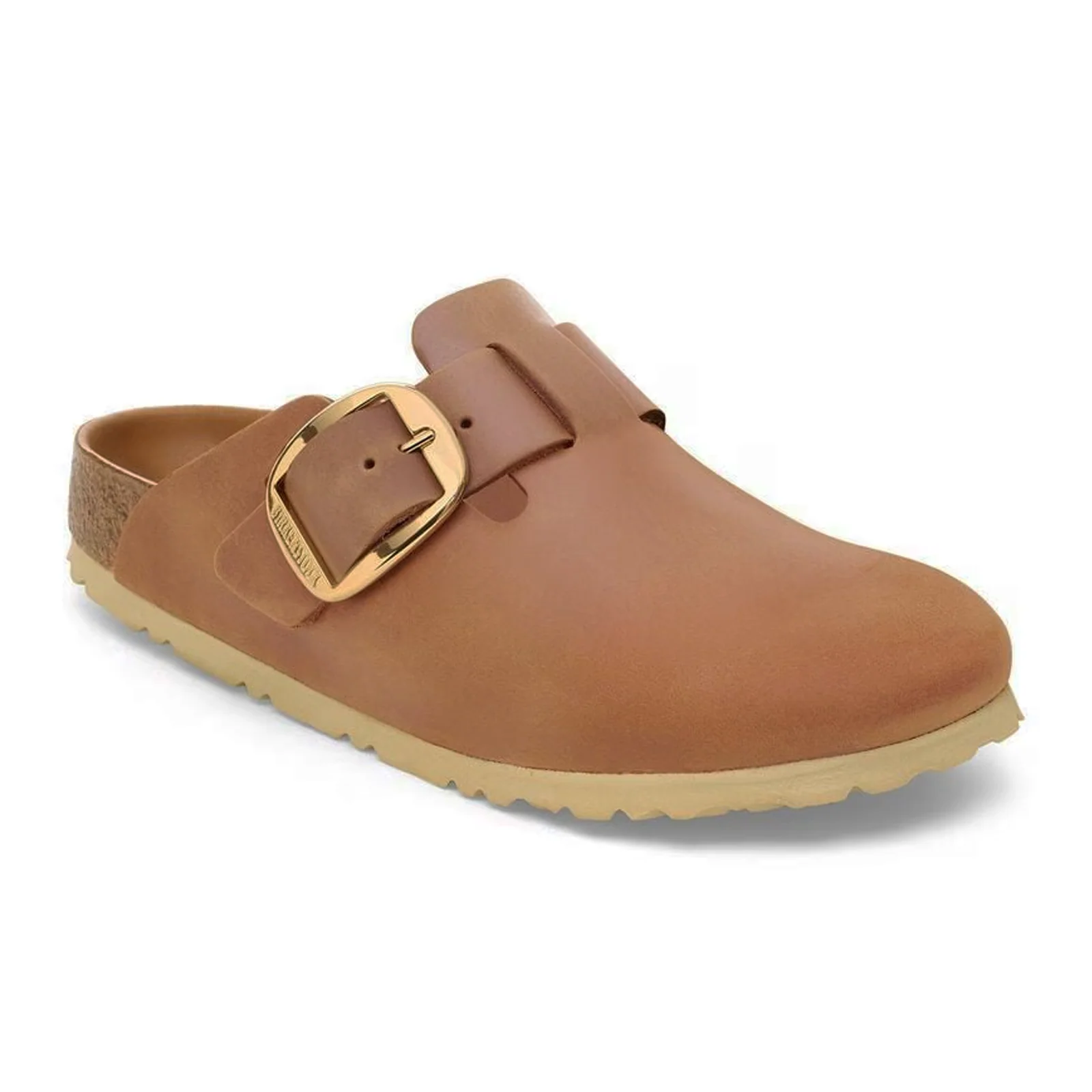 Birkenstock Boston Big Buckle Clog (Women) - Cognac Oiled Leather