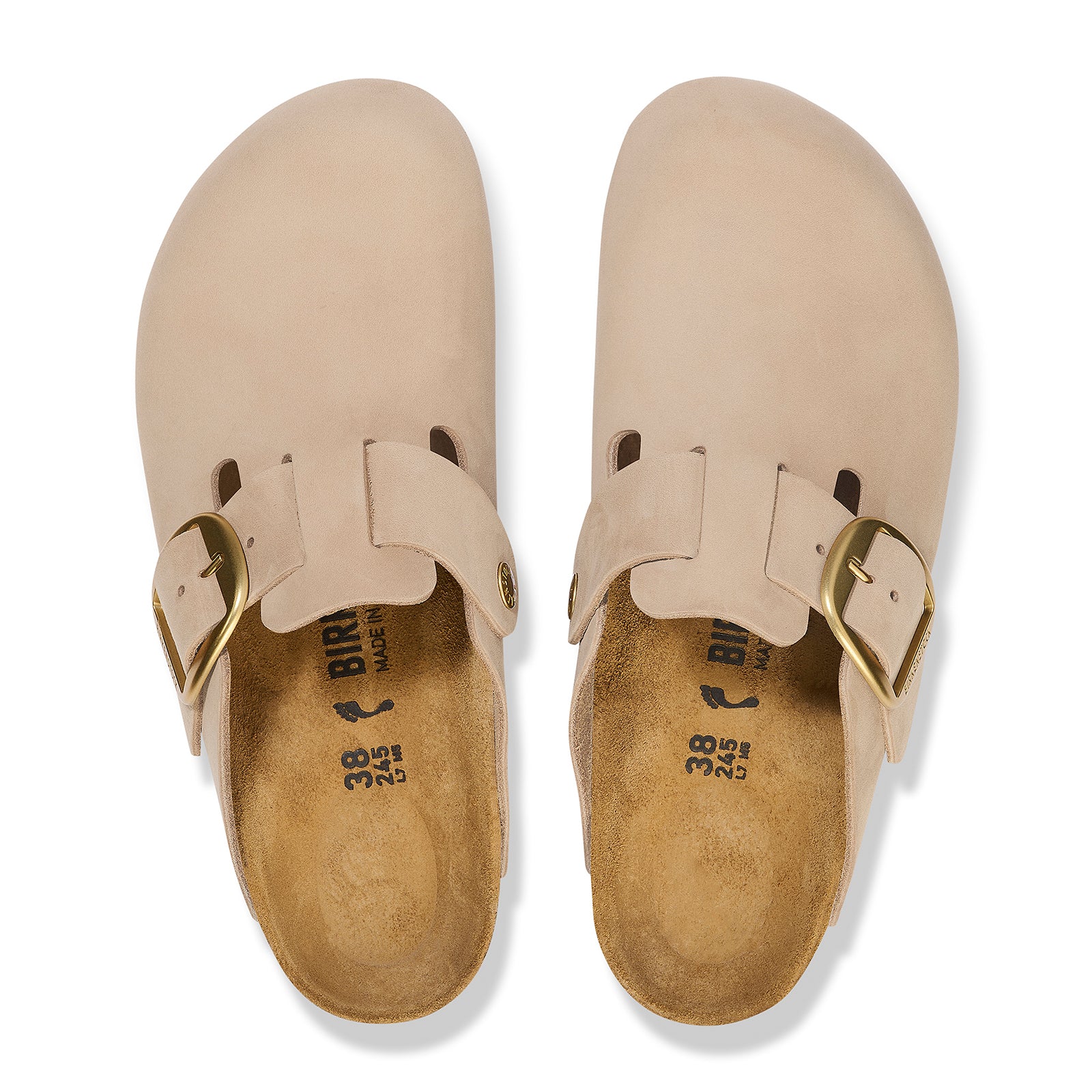 Birkenstock Boston Big Buckle Narrow Clog (Women) - Sandcastle Nubuck - Image 2