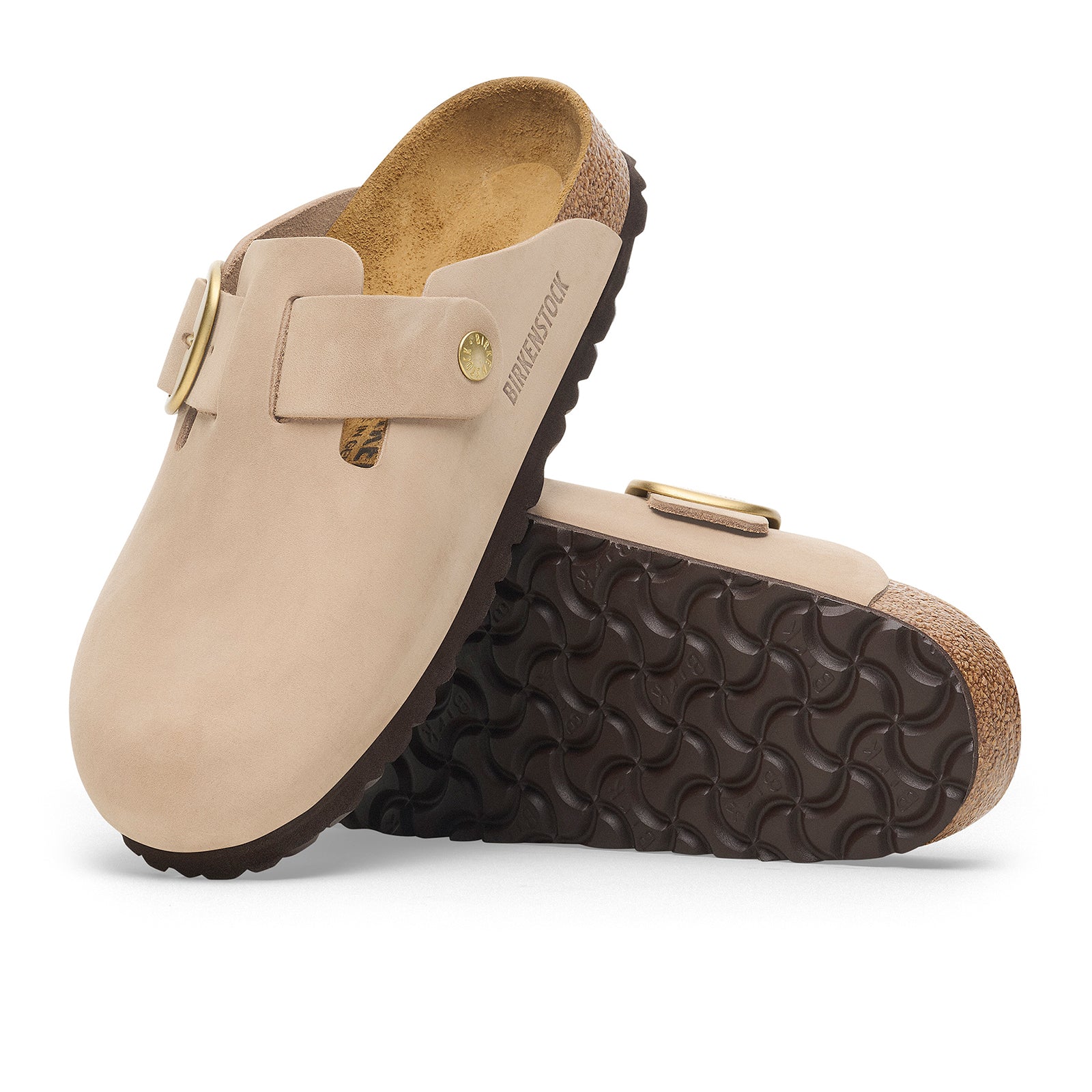 Birkenstock Boston Big Buckle Narrow Clog (Women) - Sandcastle Nubuck - Image 3