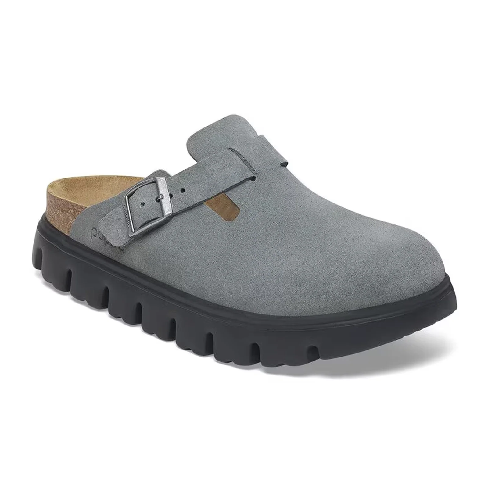 Birkenstock Boston Chunky Clog (Women) - Basalt Gray Suede