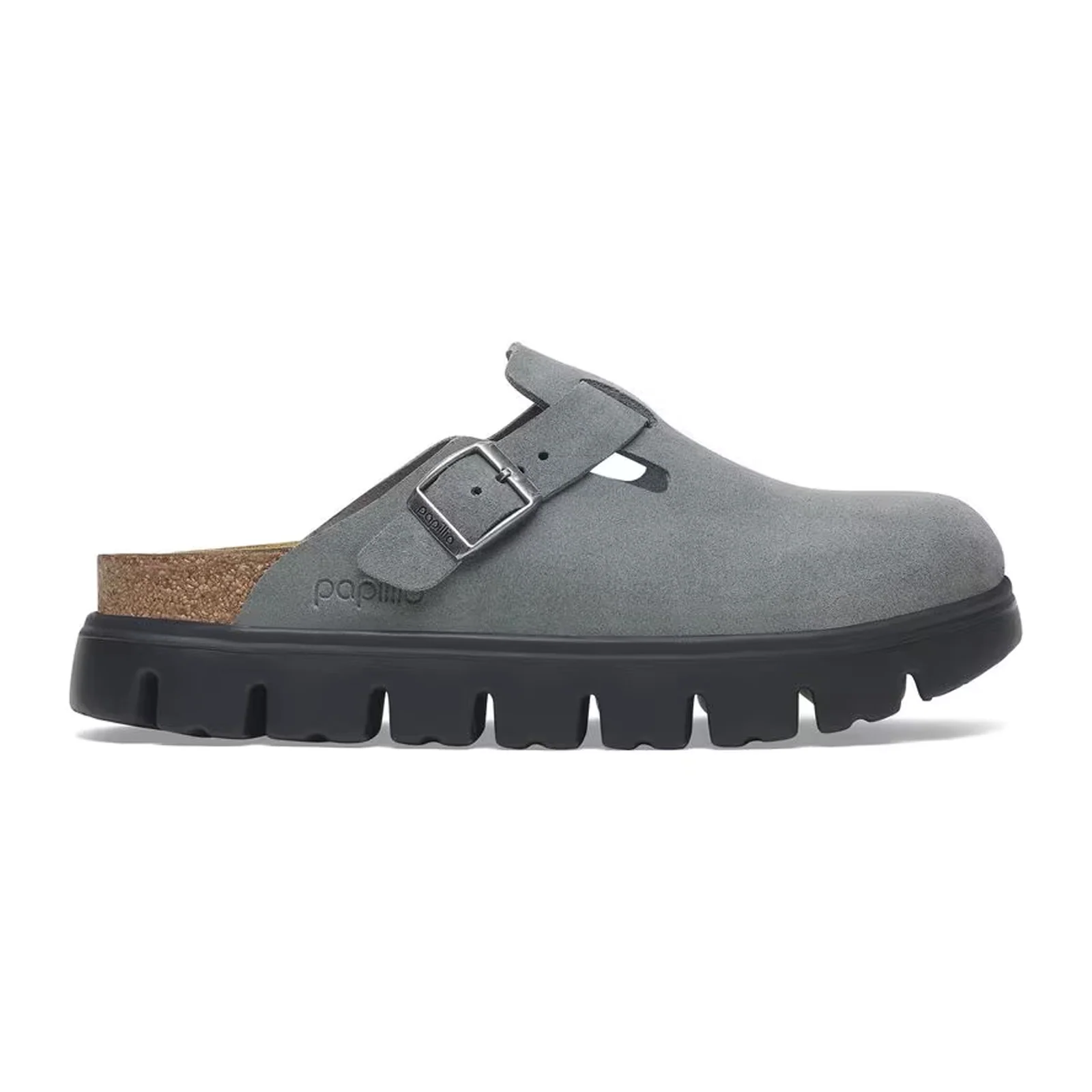 Birkenstock Boston Chunky Clog (Women) - Basalt Gray Suede - Image 5