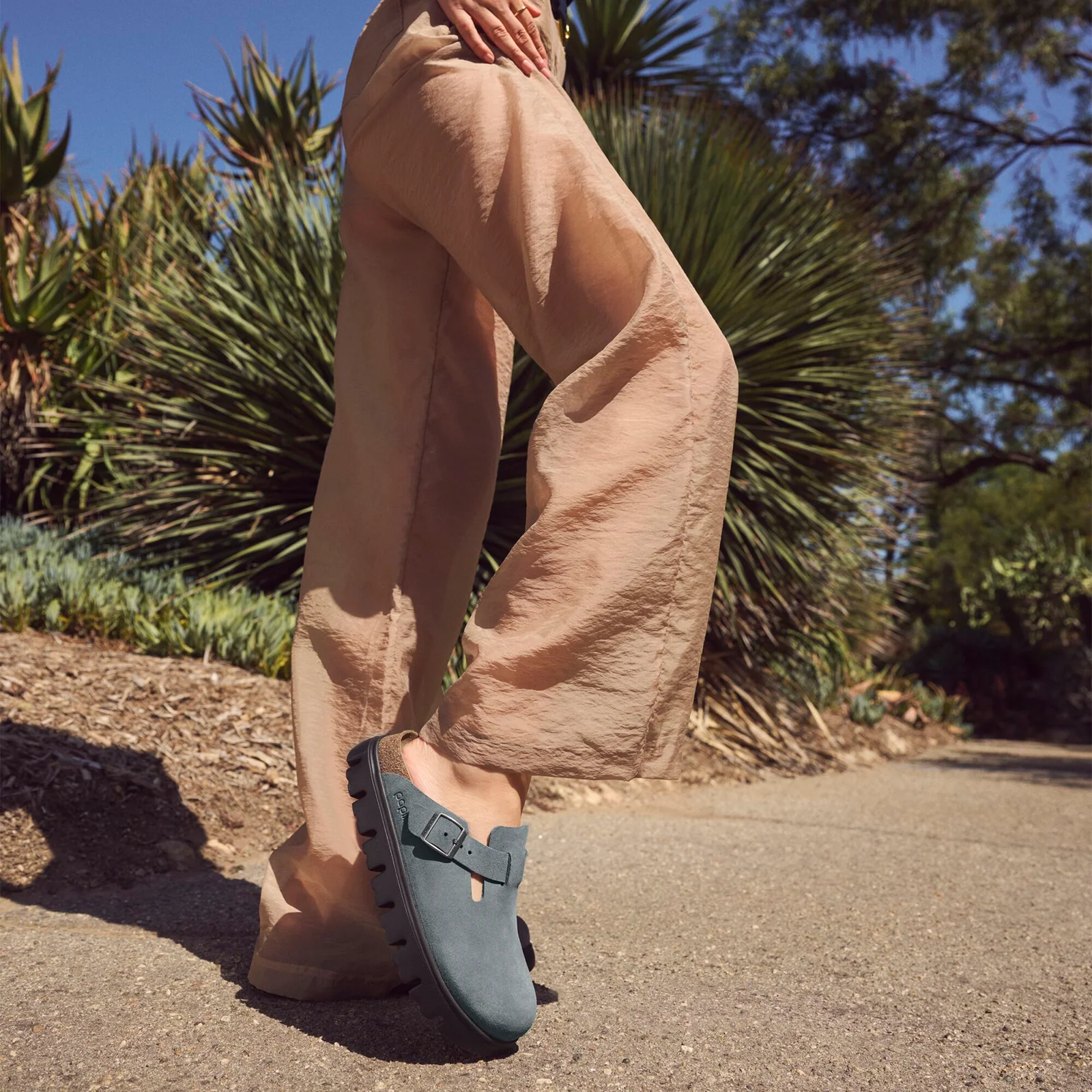 Birkenstock Boston Chunky Clog (Women) - Basalt Gray Suede - Image 9