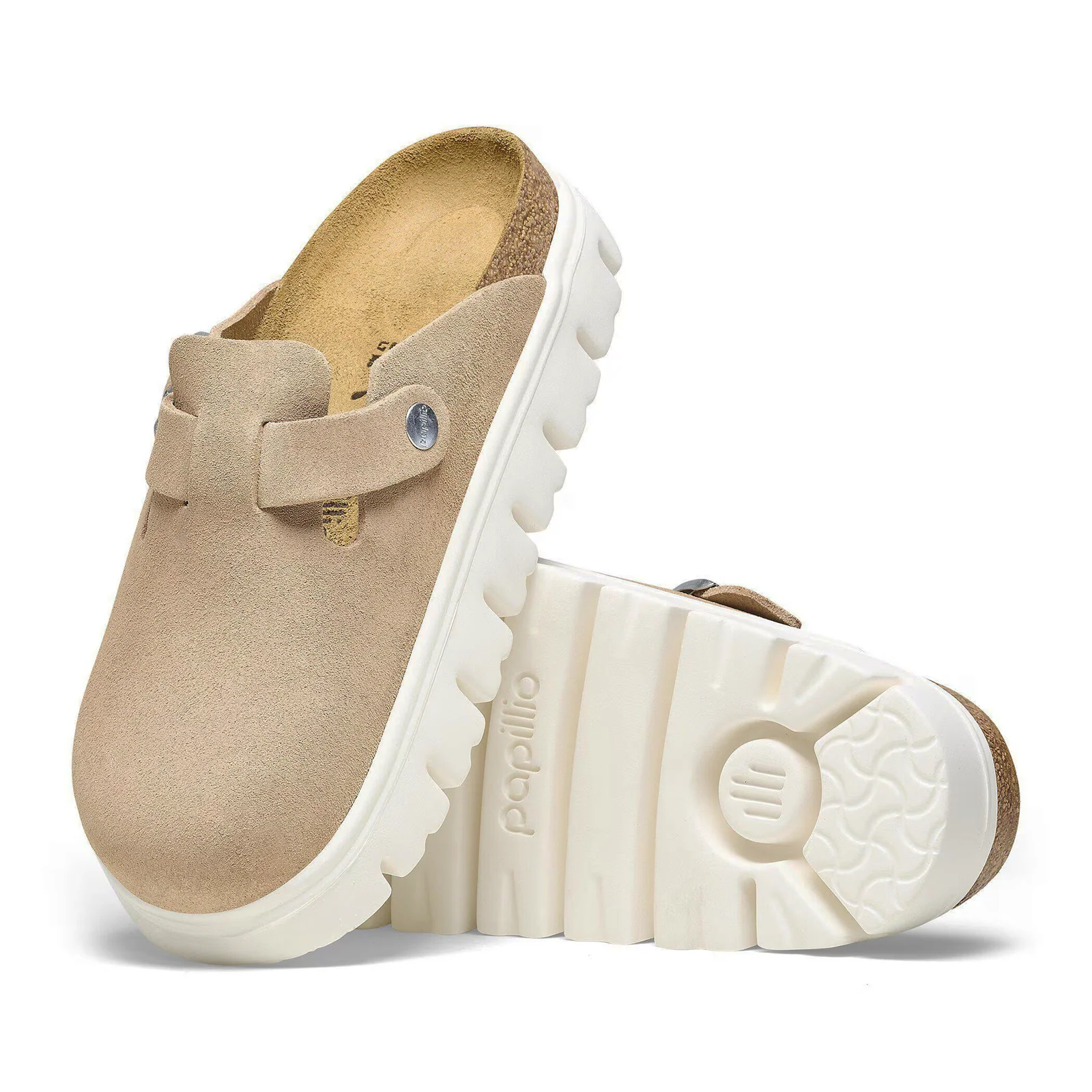 Birkenstock Boston Chunky Narrow Clog (Women) - Warm Sand Suede - Image 3