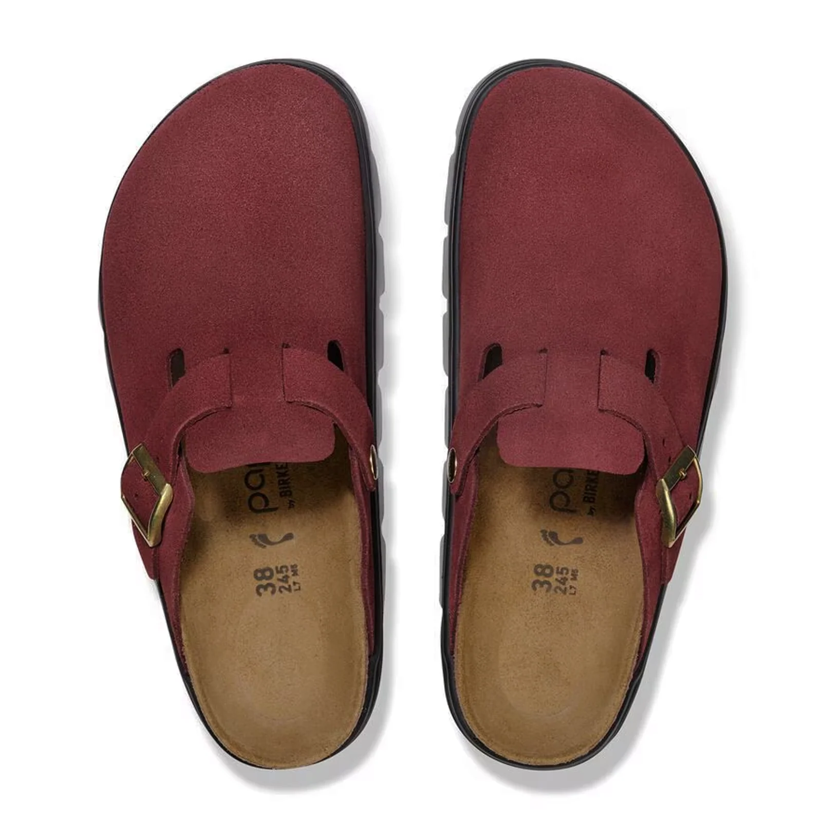 Birkenstock Boston Chunky Clog (Women) - Zinfandel Suede - Image 2