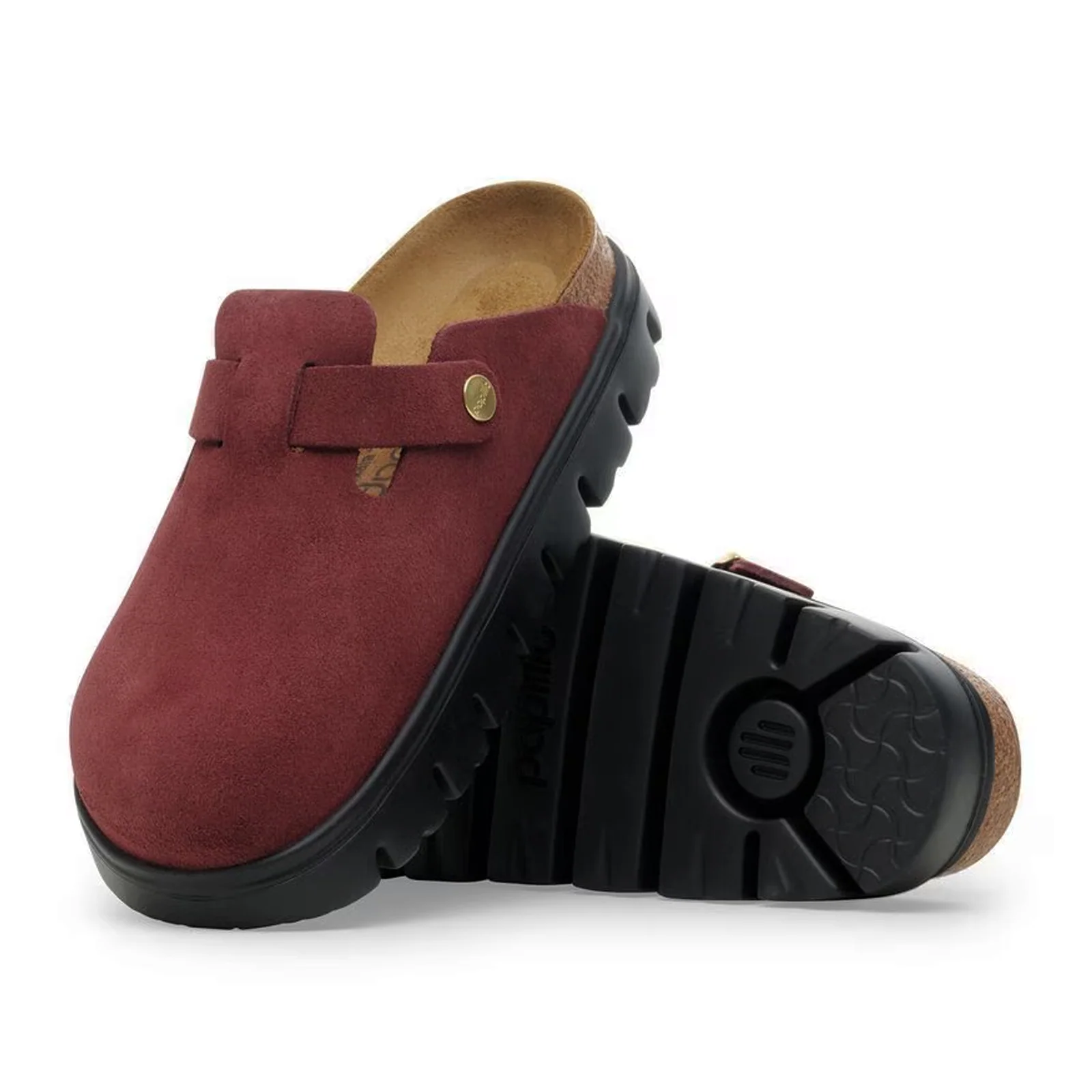 Birkenstock Boston Chunky Clog (Women) - Zinfandel Suede - Image 3