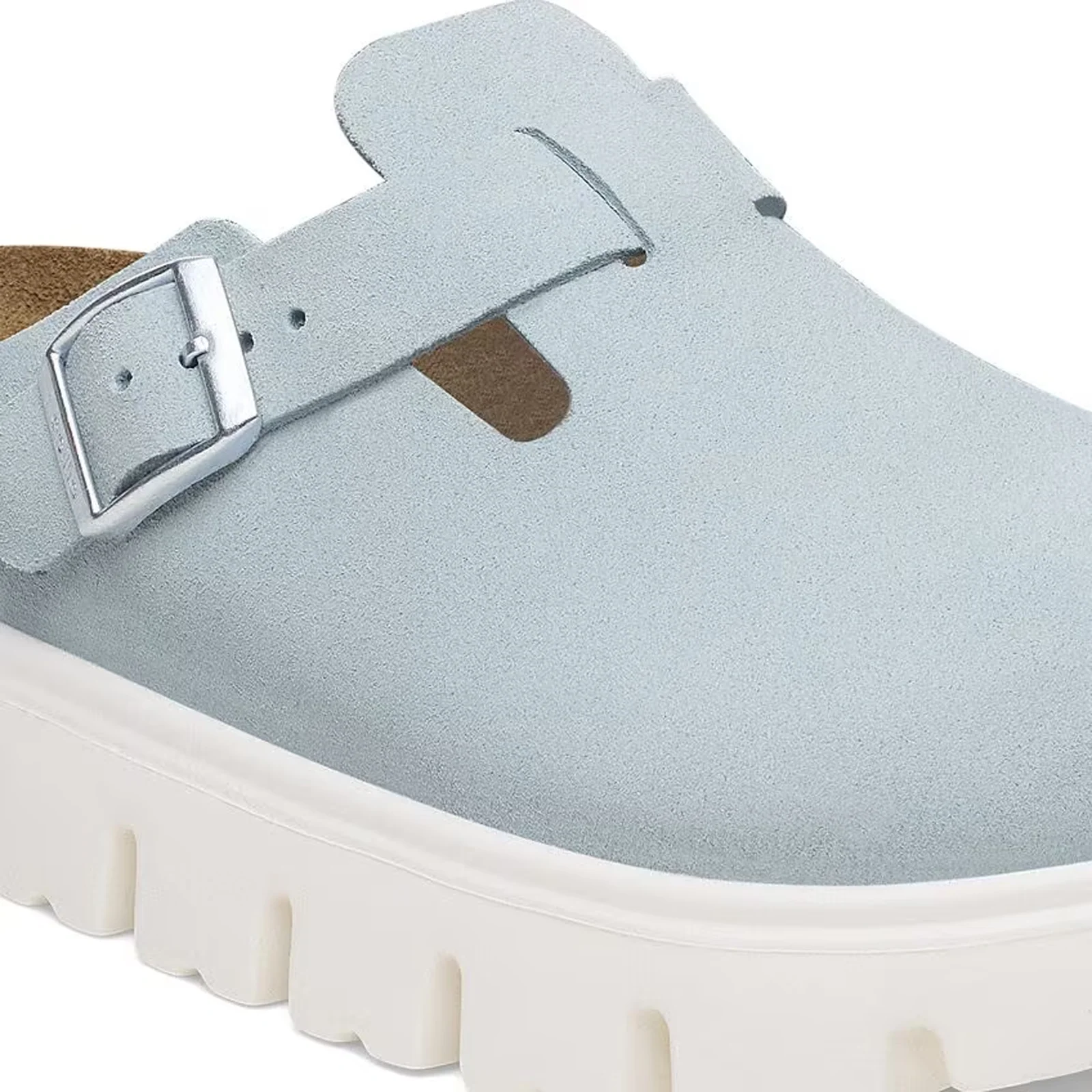 Birkenstock Boston Chunky Narrow Clog (Women) - Baby Blue Suede - Image 5