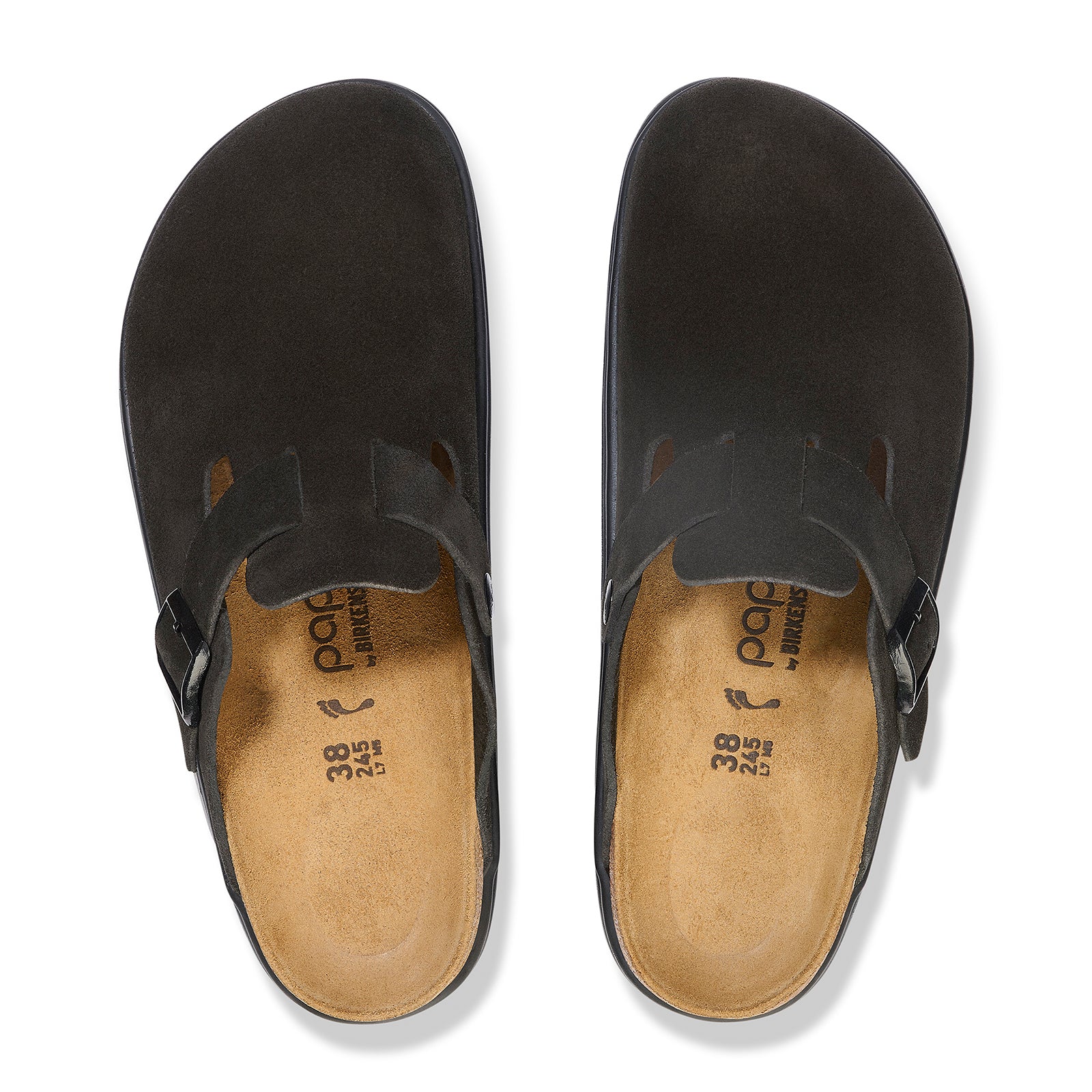 Birkenstock Boston Chunky Narrow Clog (Women) - Black Suede - Image 2